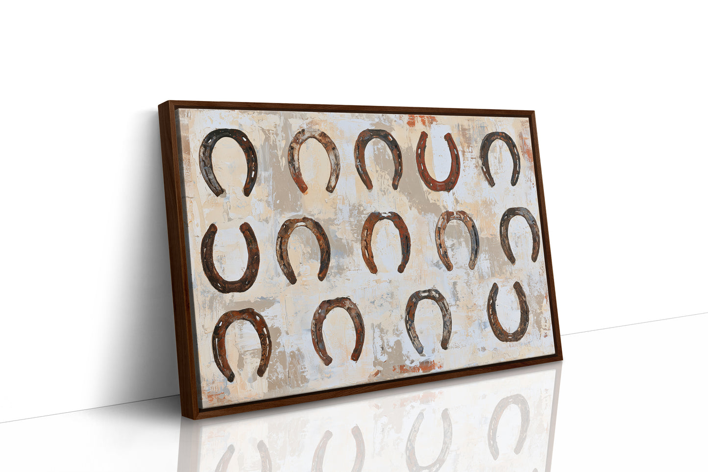 Fourteen Rusted Horseshoes
