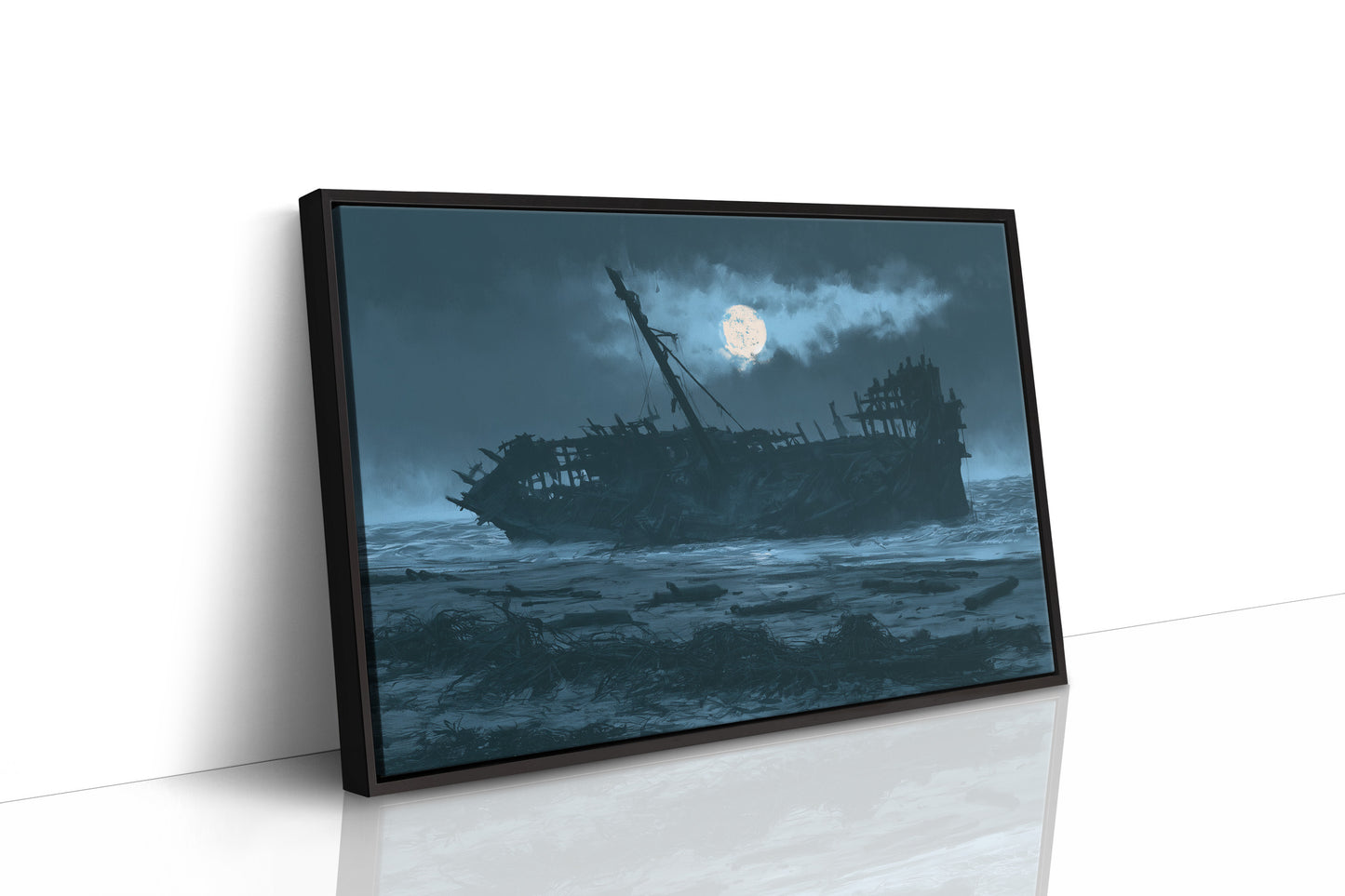 The Wreck at Moonrise