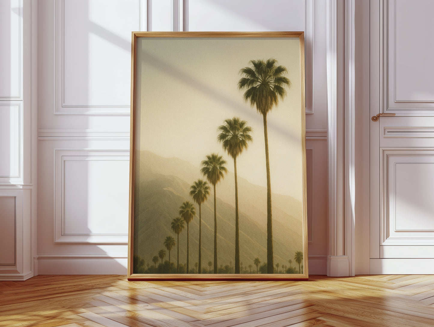 Desert Palms at Dusk