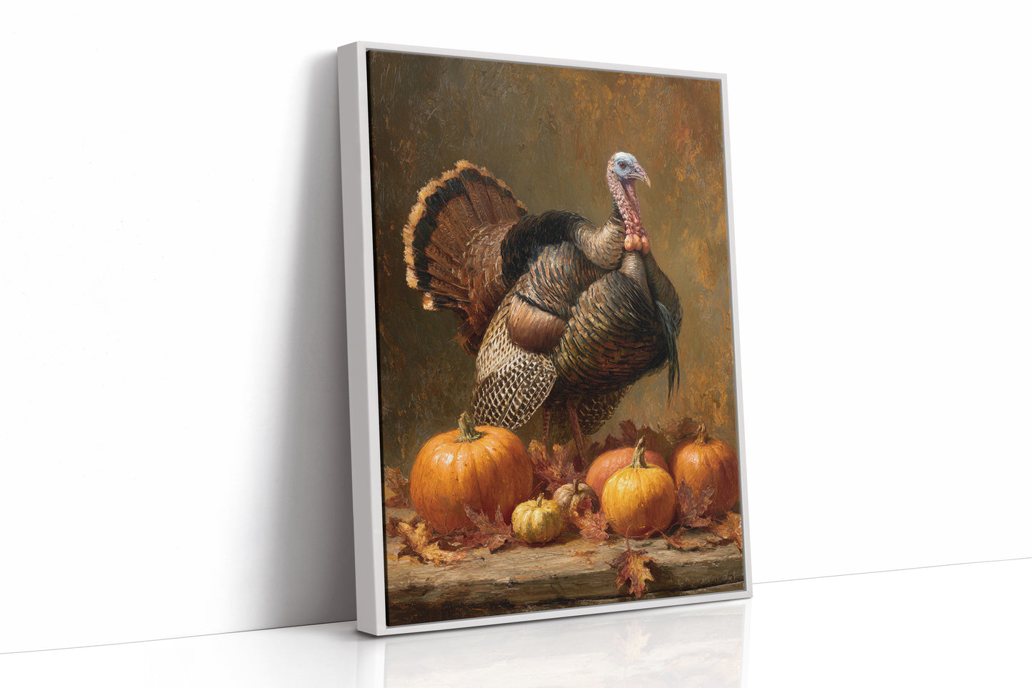 Harvest Pride Among Autumn Pumpkins