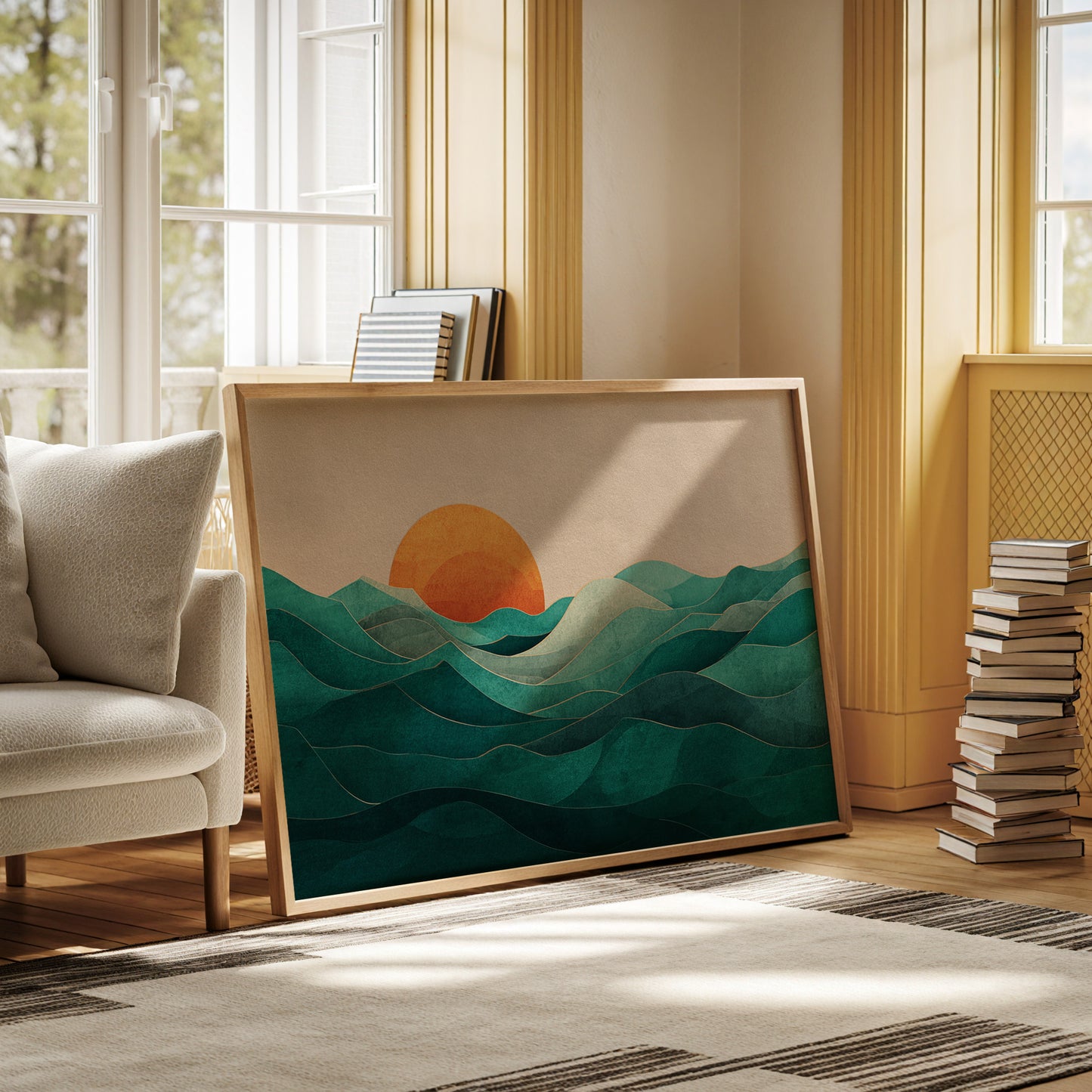 Sunset Over Whispering Waters