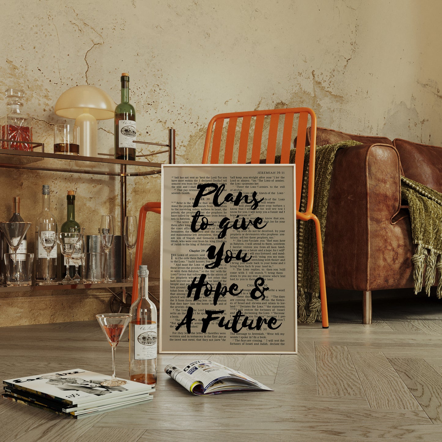 Hope and a Future Scripture Overlay Print