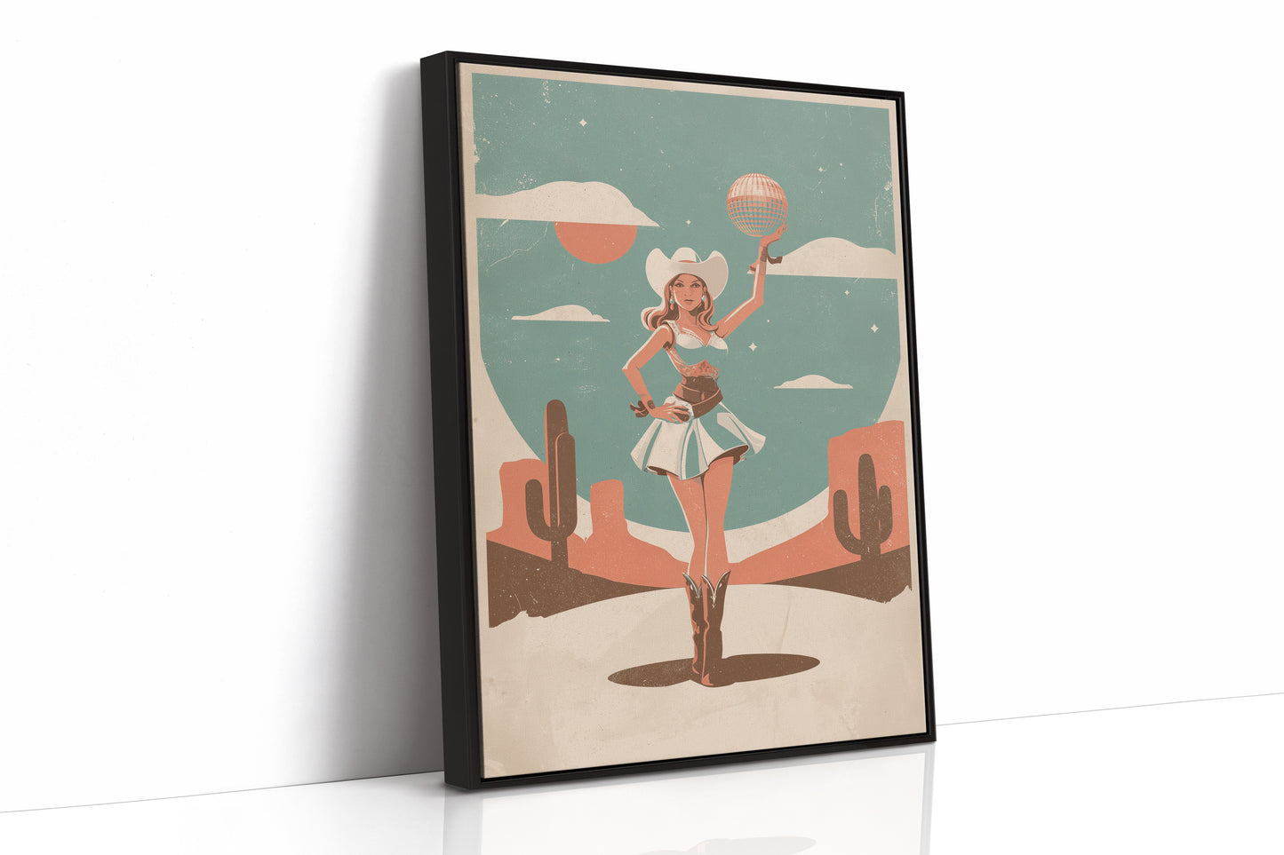 Disco Cowgirl In The Desert Sun