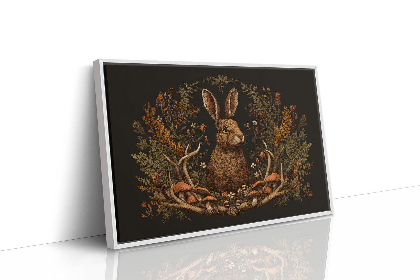 Autumn Hare Among Woodland Treasures