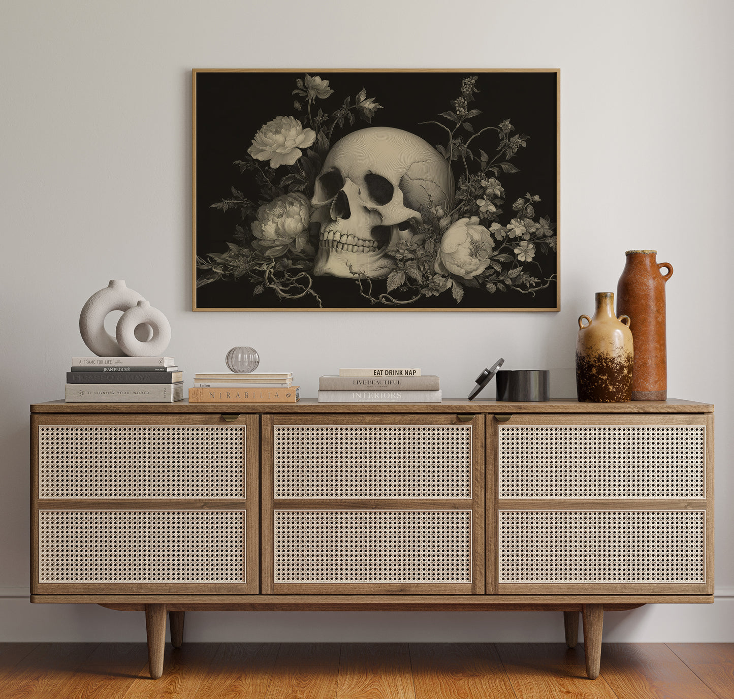 Peonies Bloom In Midnight's Garden