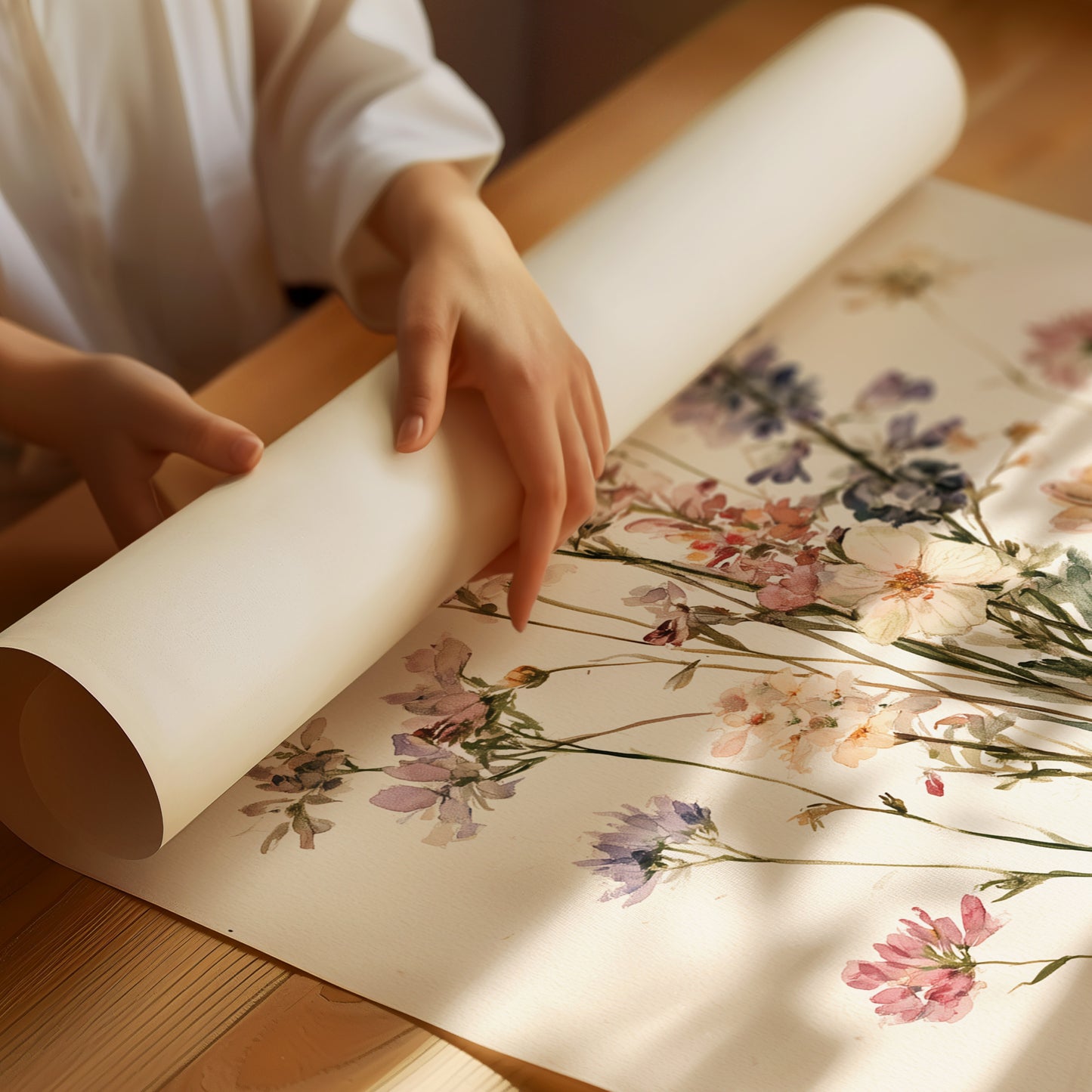 Lavender Wildflower Gathering
