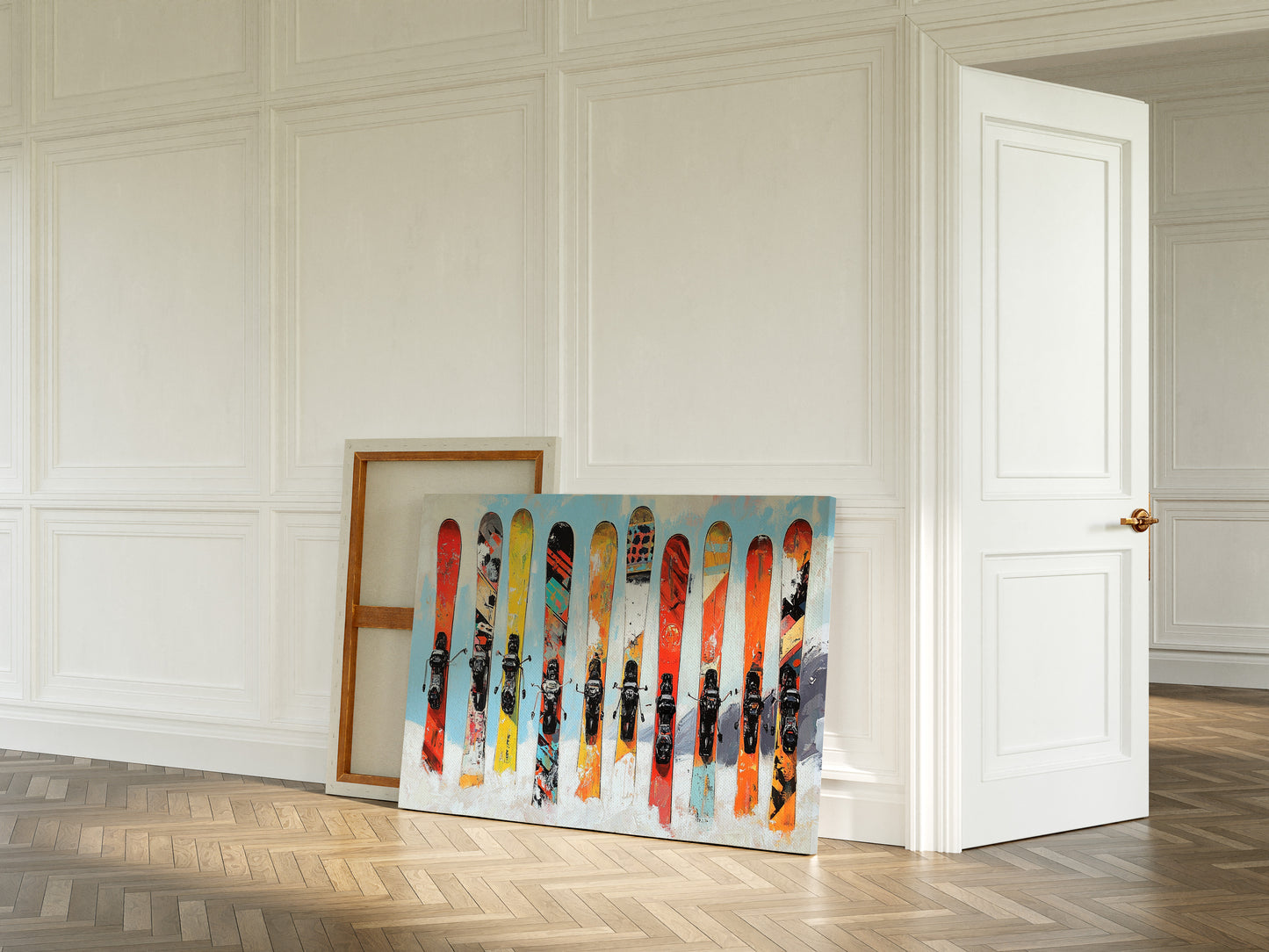 Snow Warriors Line The Lodge Wall