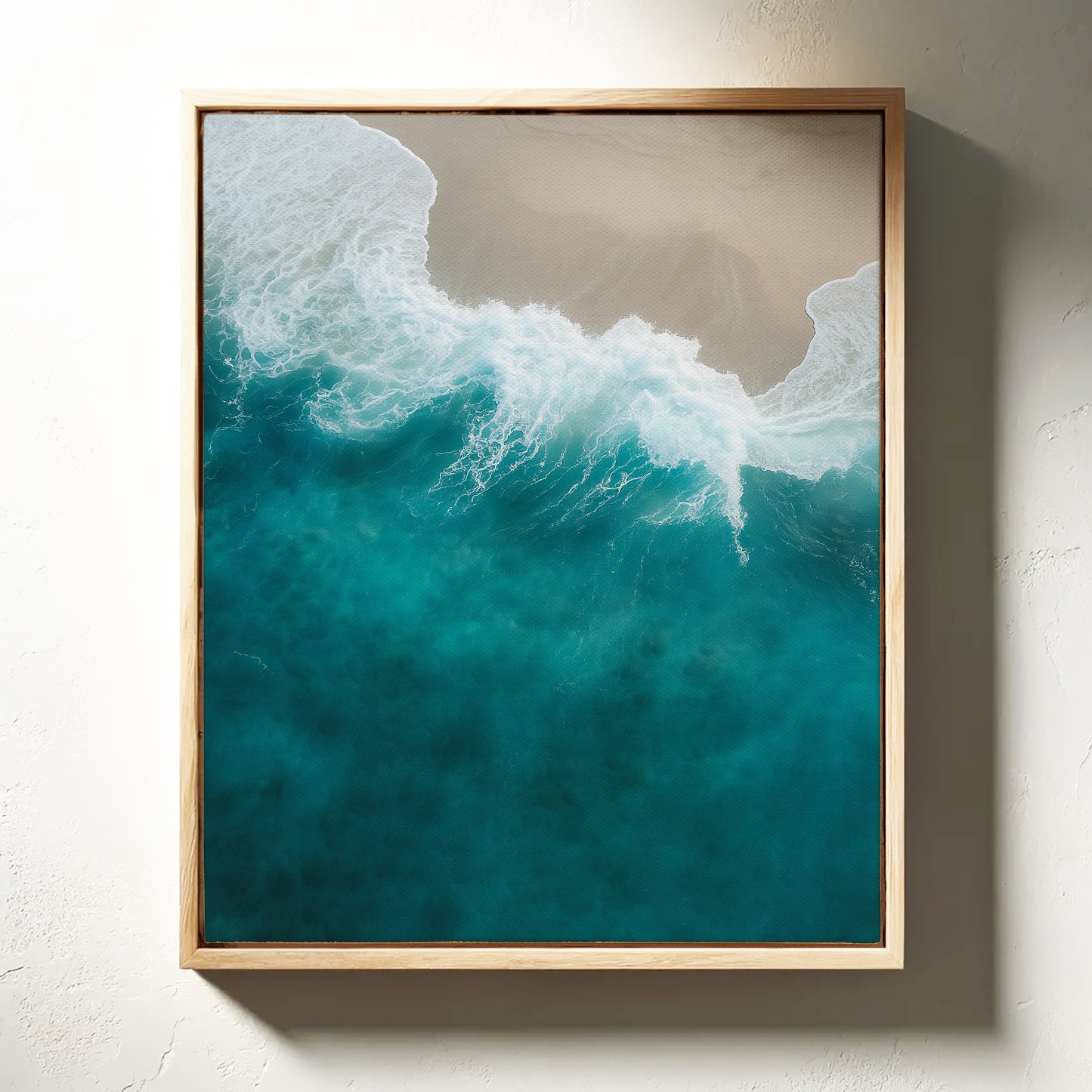 Aerial Drift Over Turquoise Tide