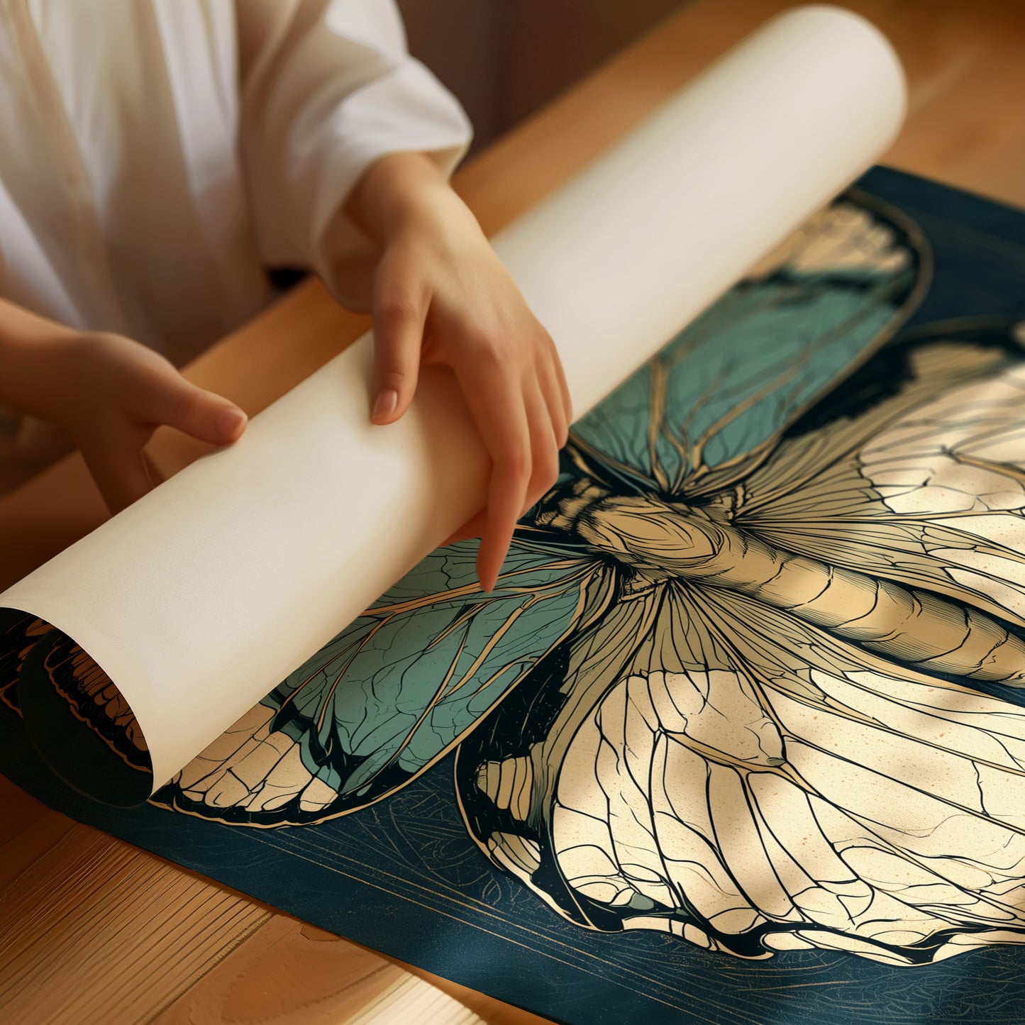 Swallowtail Symmetry: An Art Deco Butterfly Study