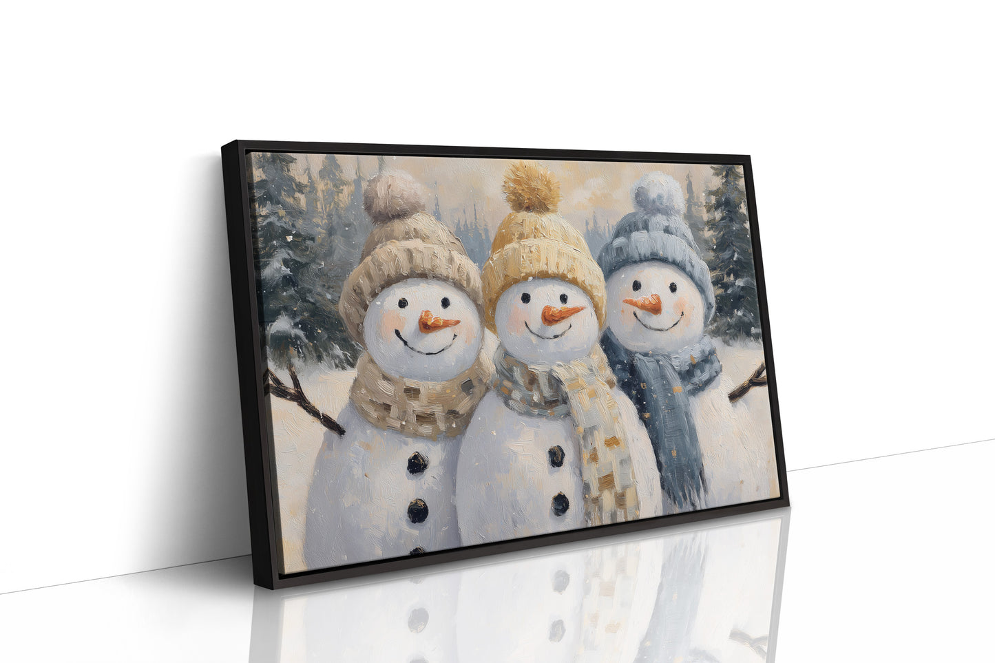 Three Friends Share Winter's Magic