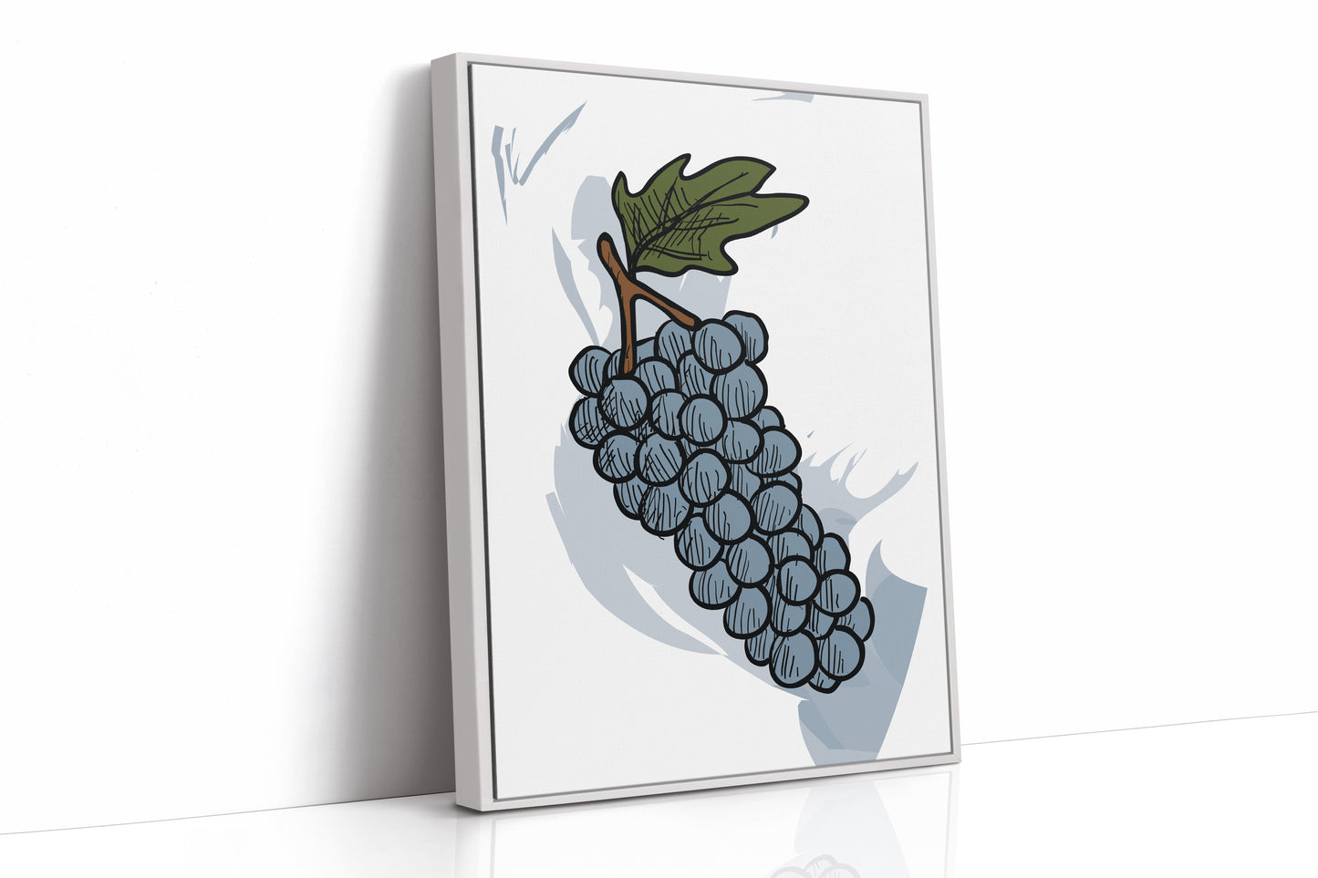 Vineyard Sketches In Steel Blue