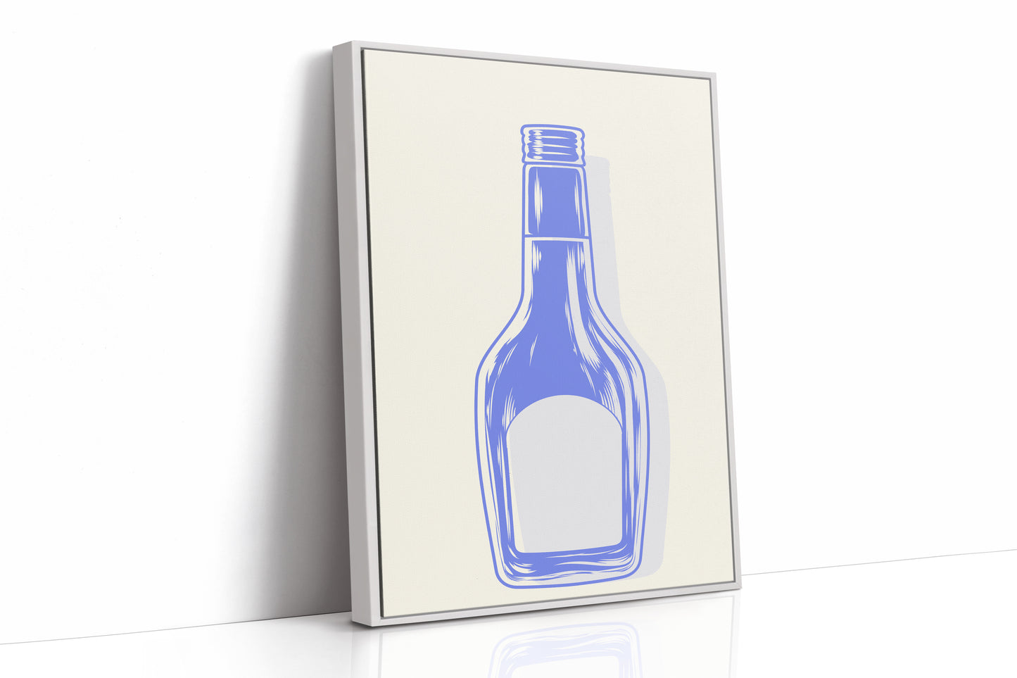 Periwinkle Glass Holds Empty Stories