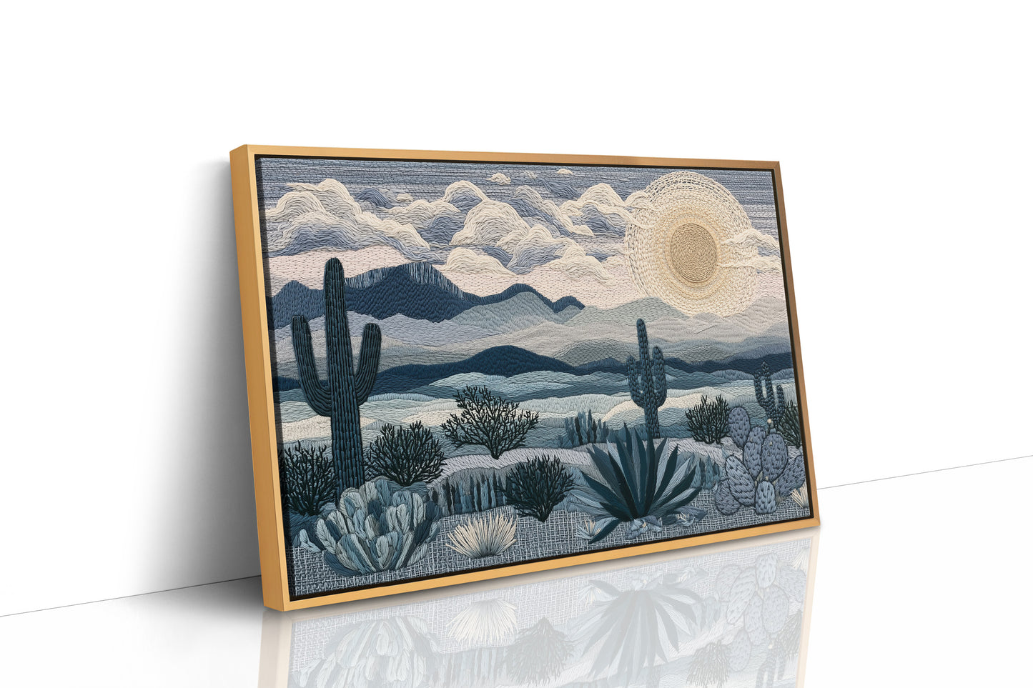 Moonrise Over the Saguaros