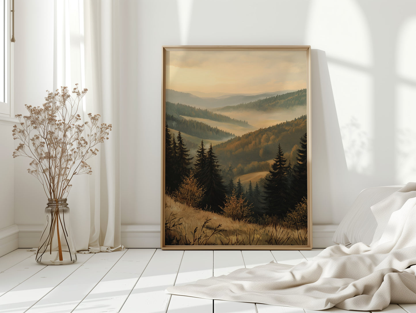 Golden Hues of Distant Valleys
