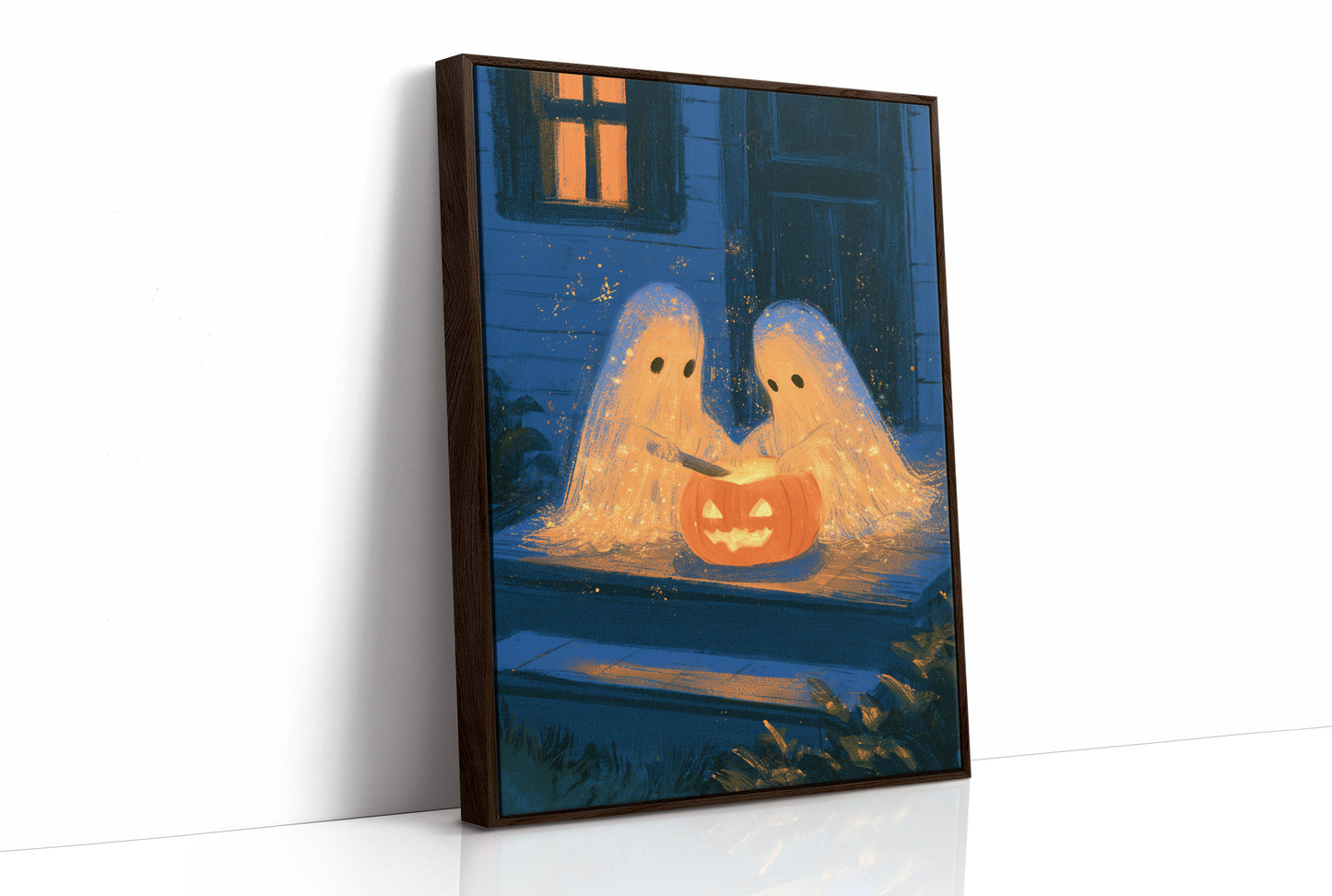 Two Ghosts, One Pumpkin