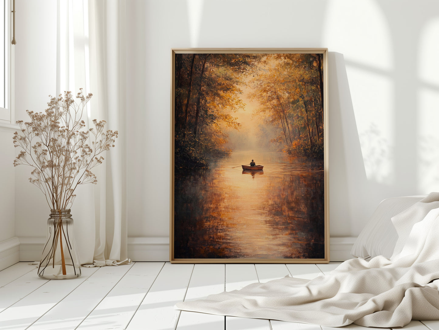 Rowing Through Autumn's Embrace