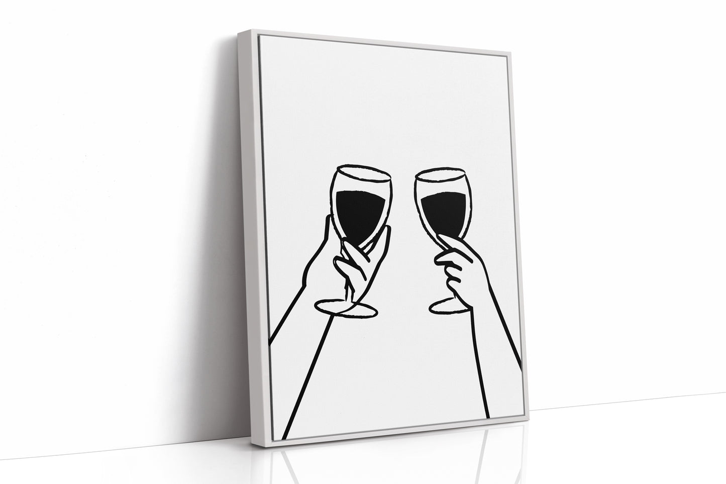 Wine Glasses Toast Silent Promises