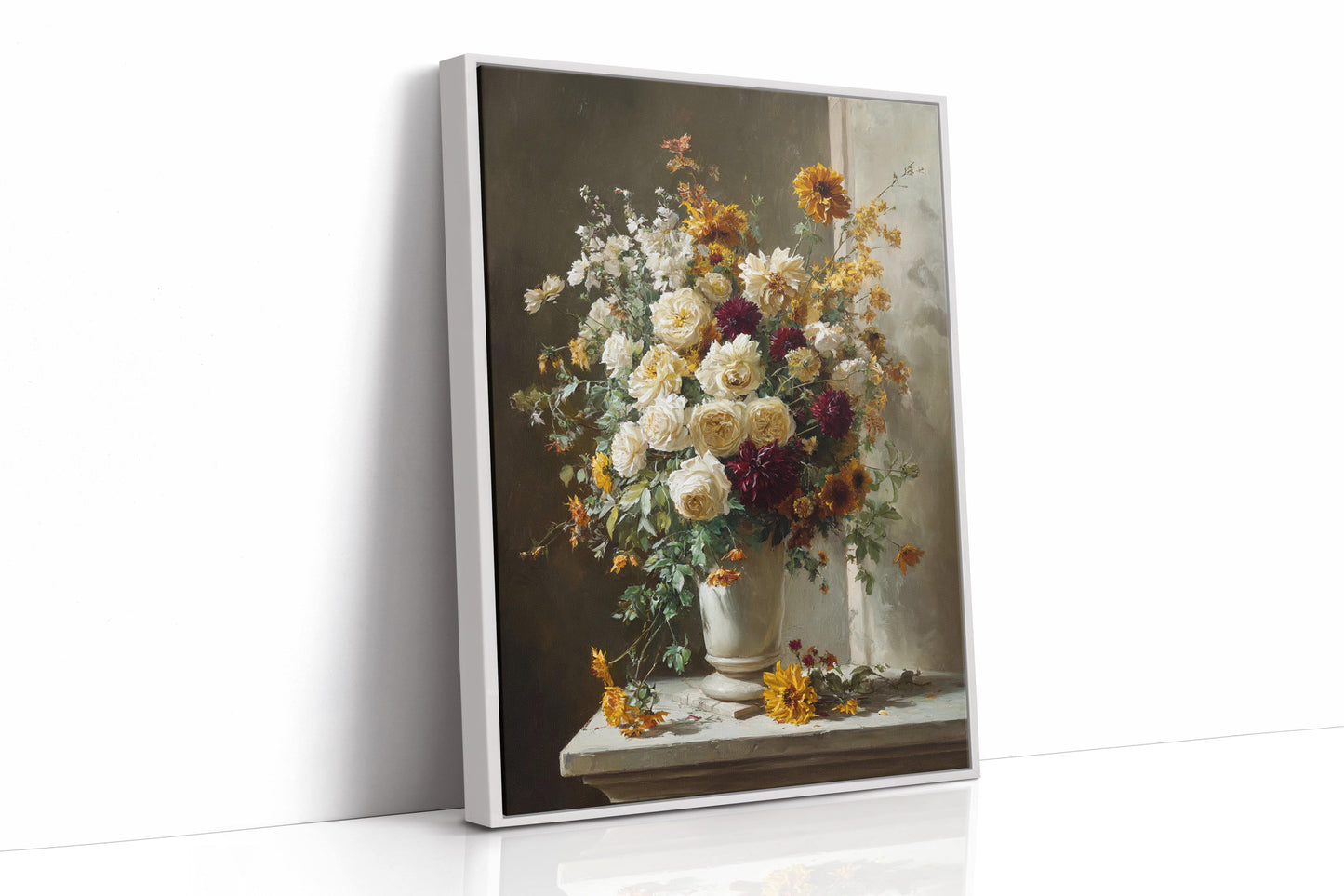 Roses And Dahlias Paint Autumn's Symphony