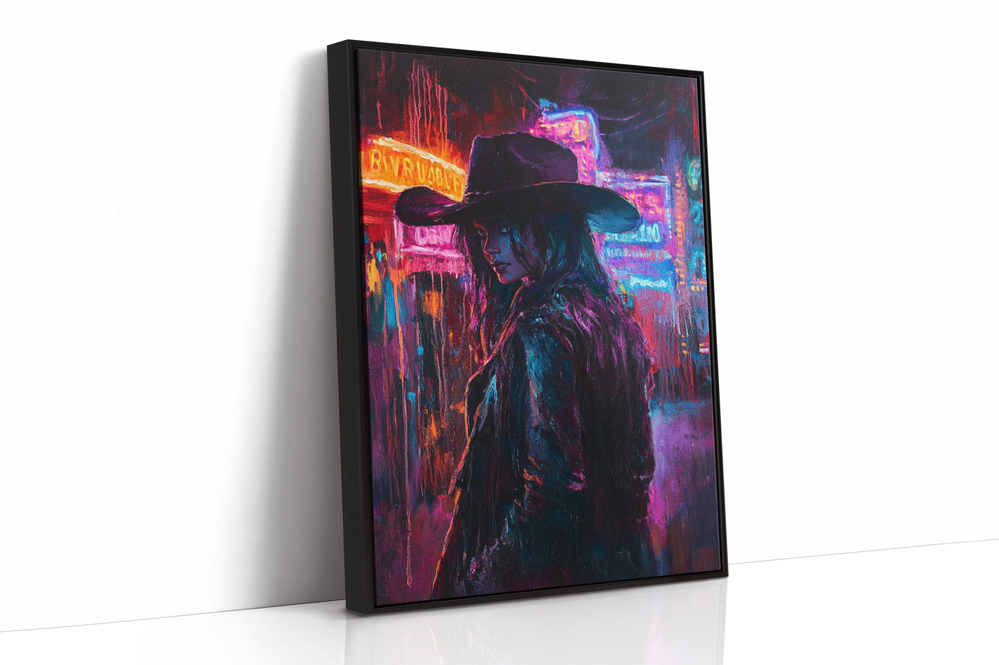Cowgirl Noir in Neon Lights