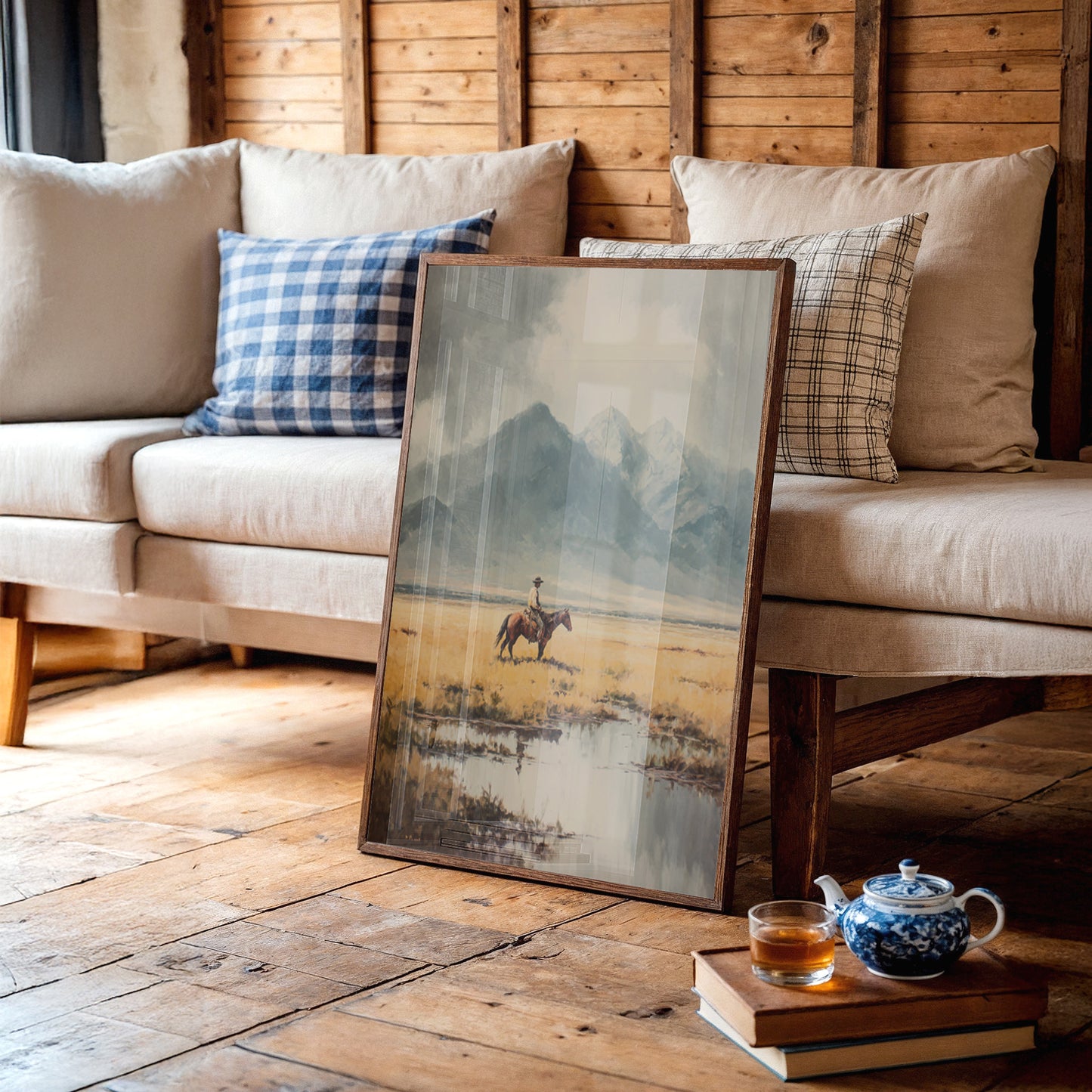 Between Mountains and Golden Grasses