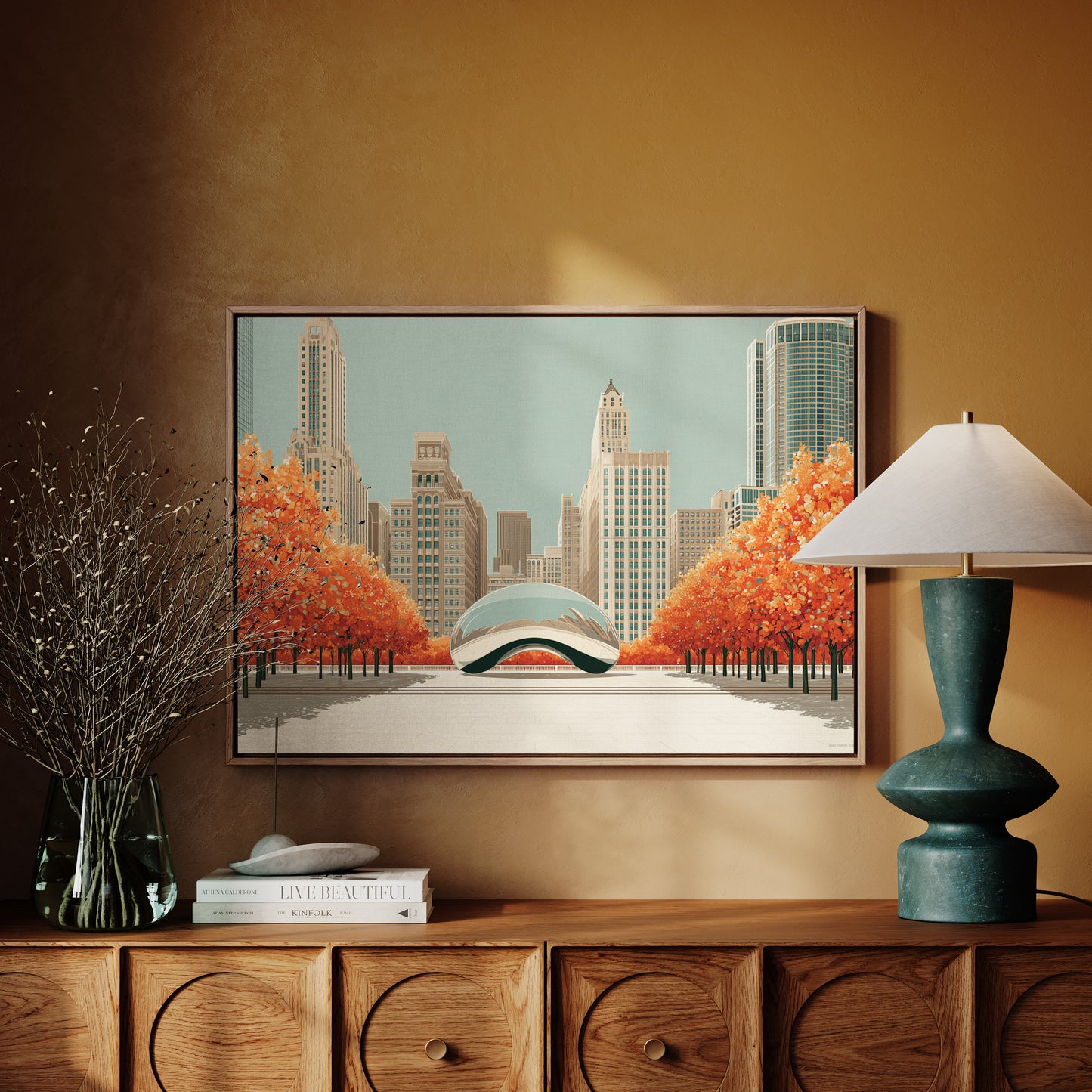 Autumn Flames Meet Steel Dreams