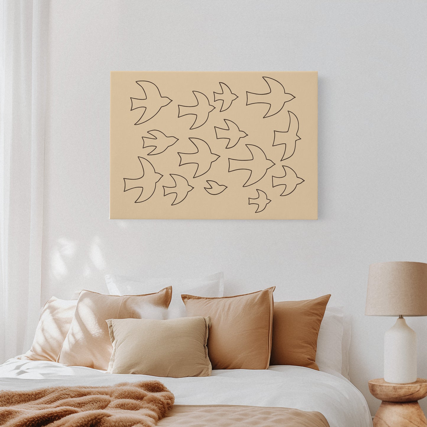 Minimalist Birds in Flight