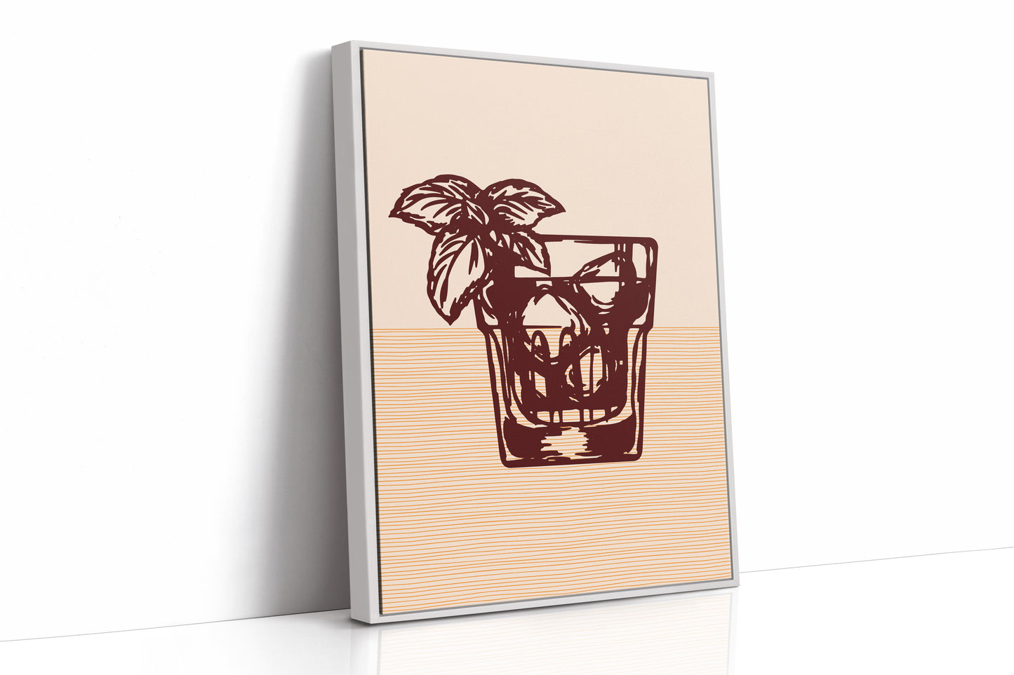 Mint Leaves Dance Above Bourbon