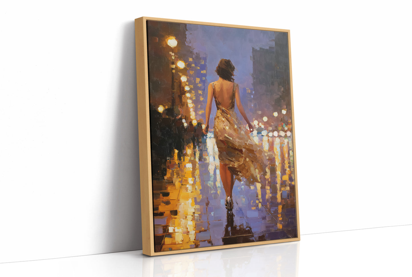 She Walks in City Light
