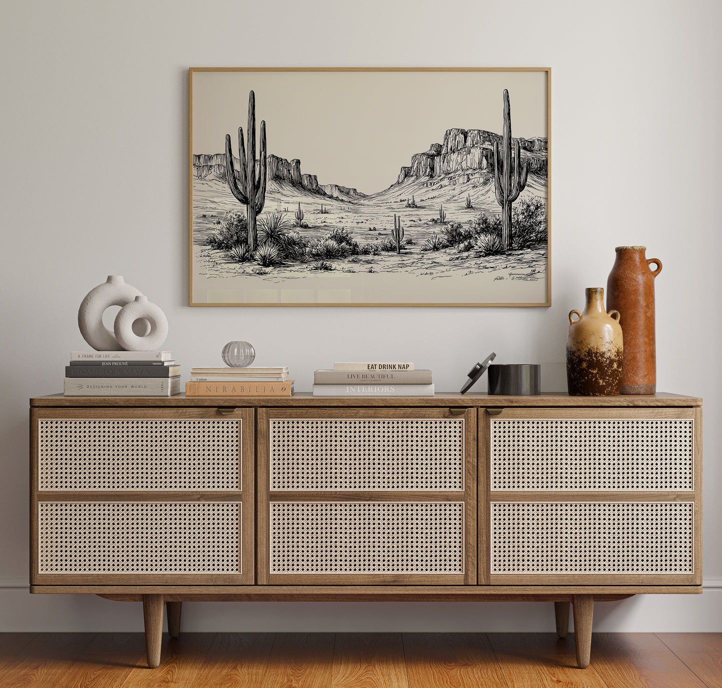 Saguaros Stand Like Ancient Sentinels