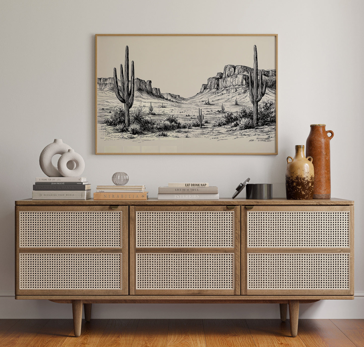 Saguaros Stand Like Ancient Sentinels