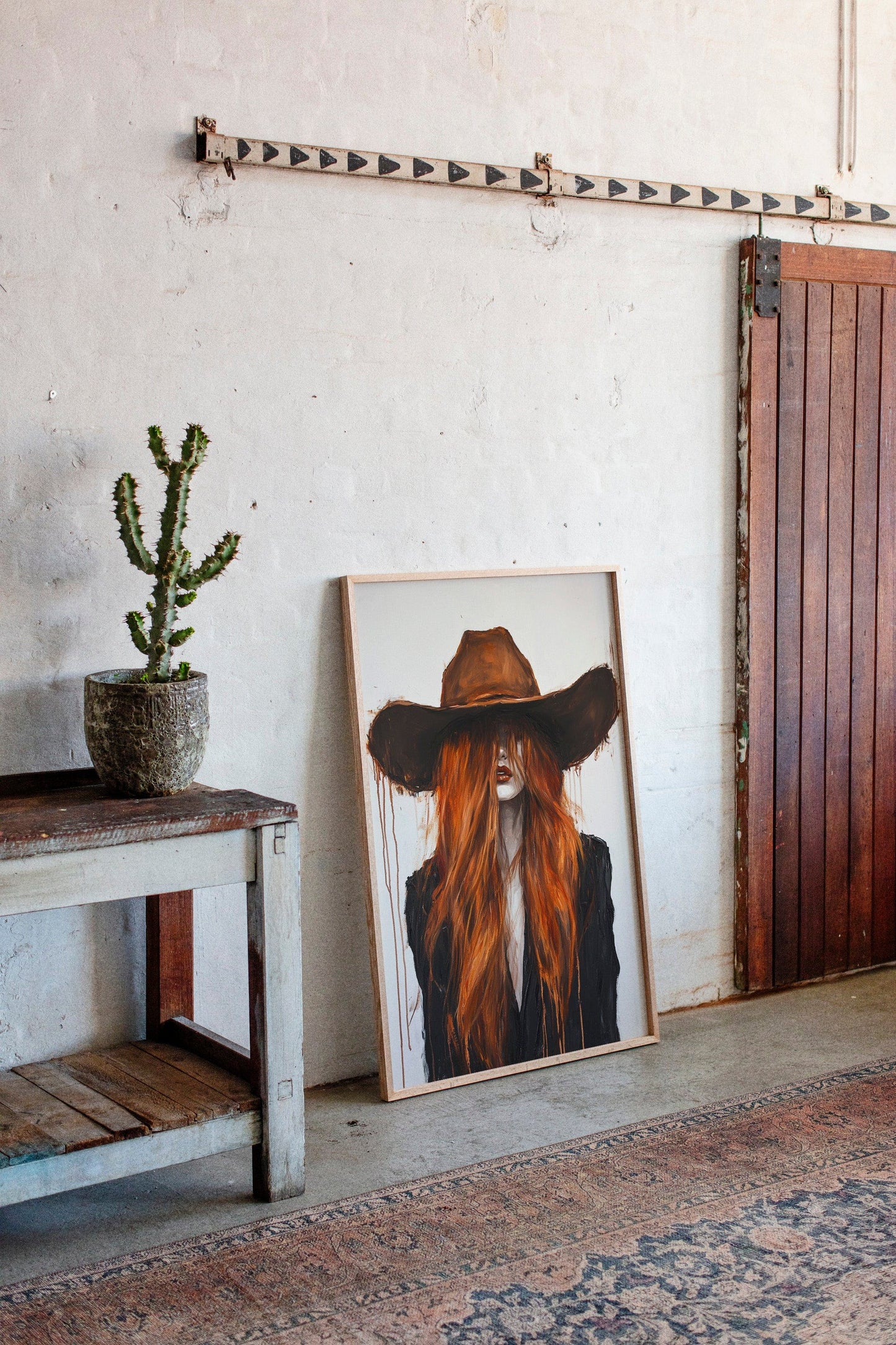 The Firebrand – Western Cowgirl Canvas Art