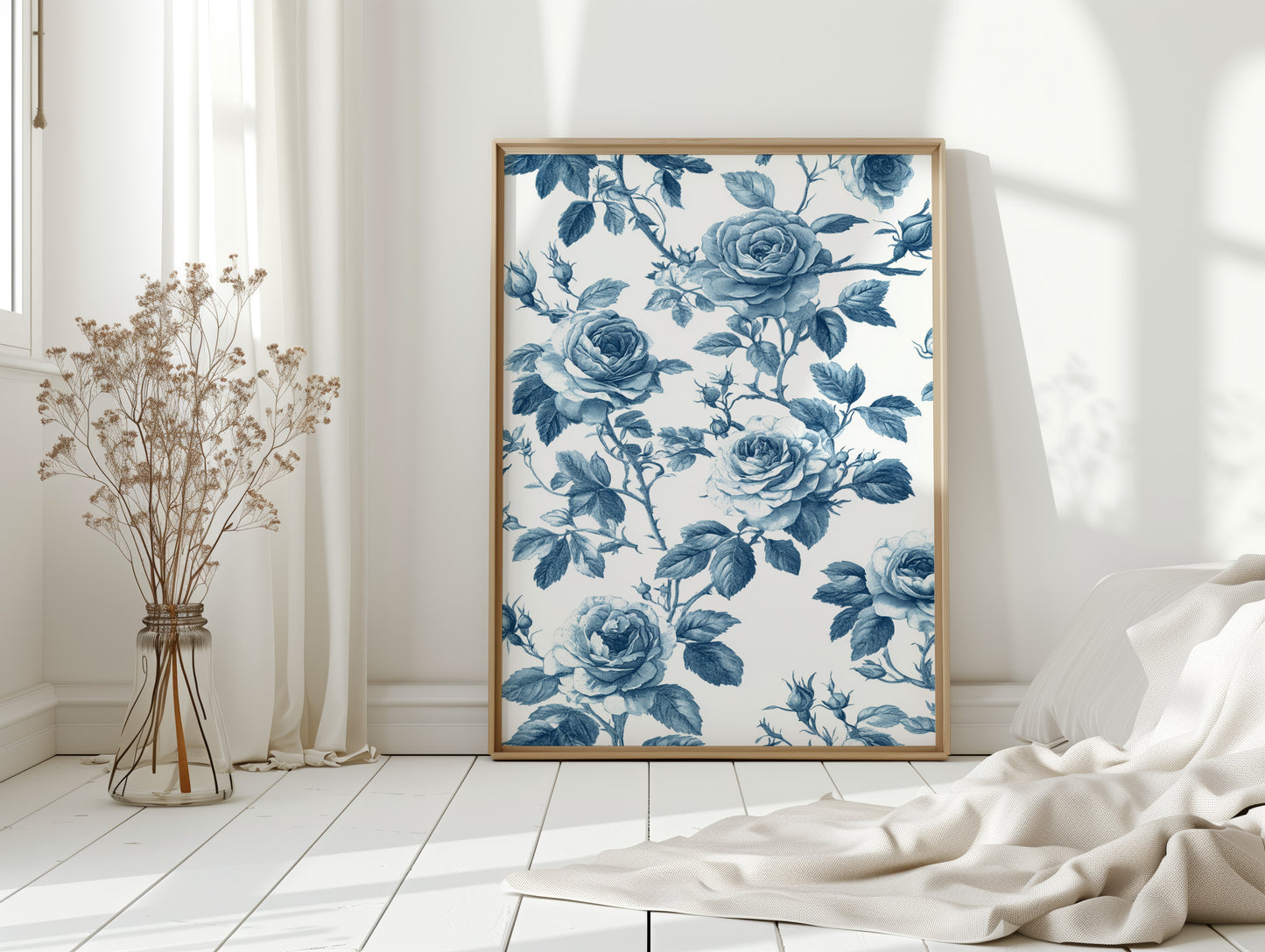 Cerulean Blooms in Quiet Spaces