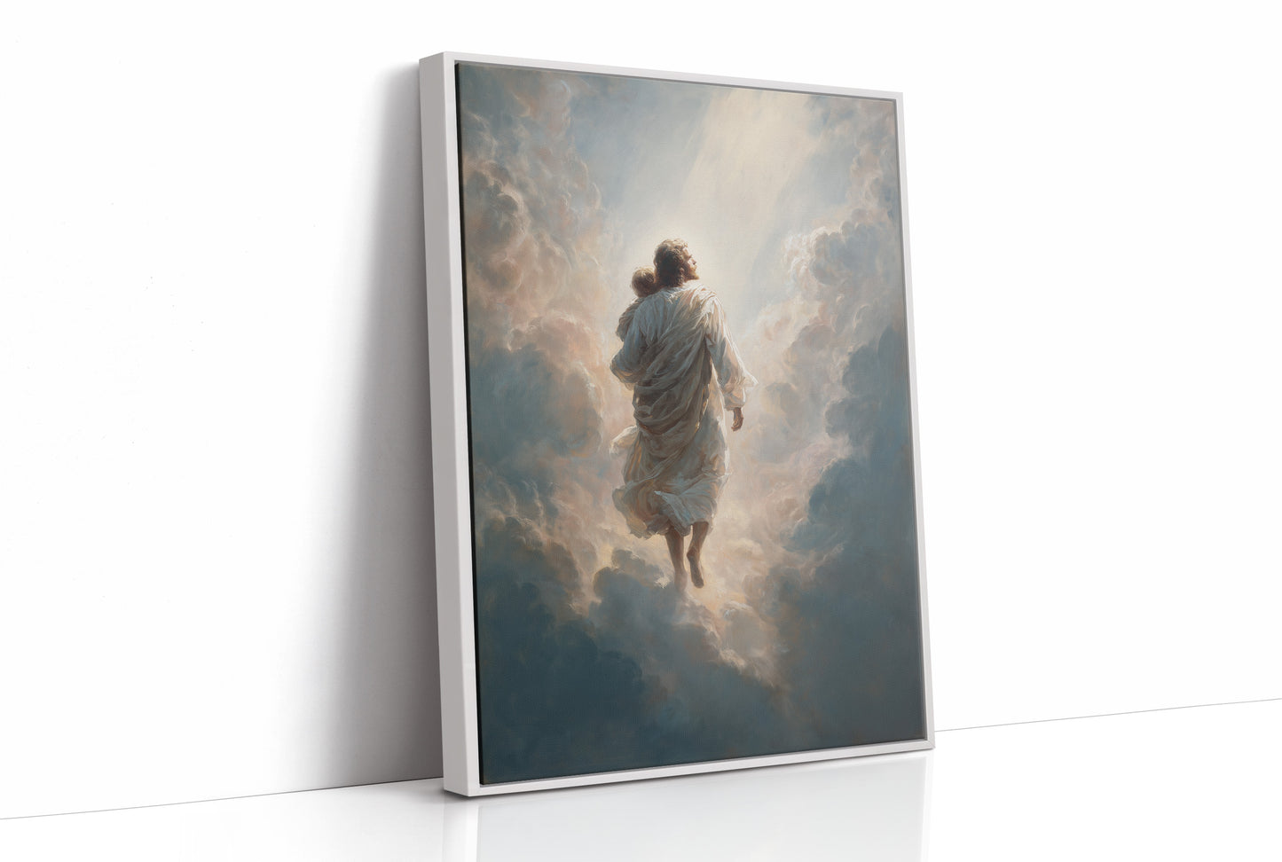 Celestial Journey Through Parted Clouds