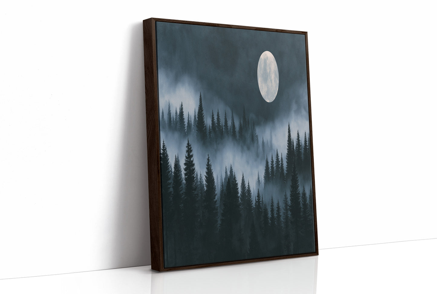 Moonrise Over the Pines
