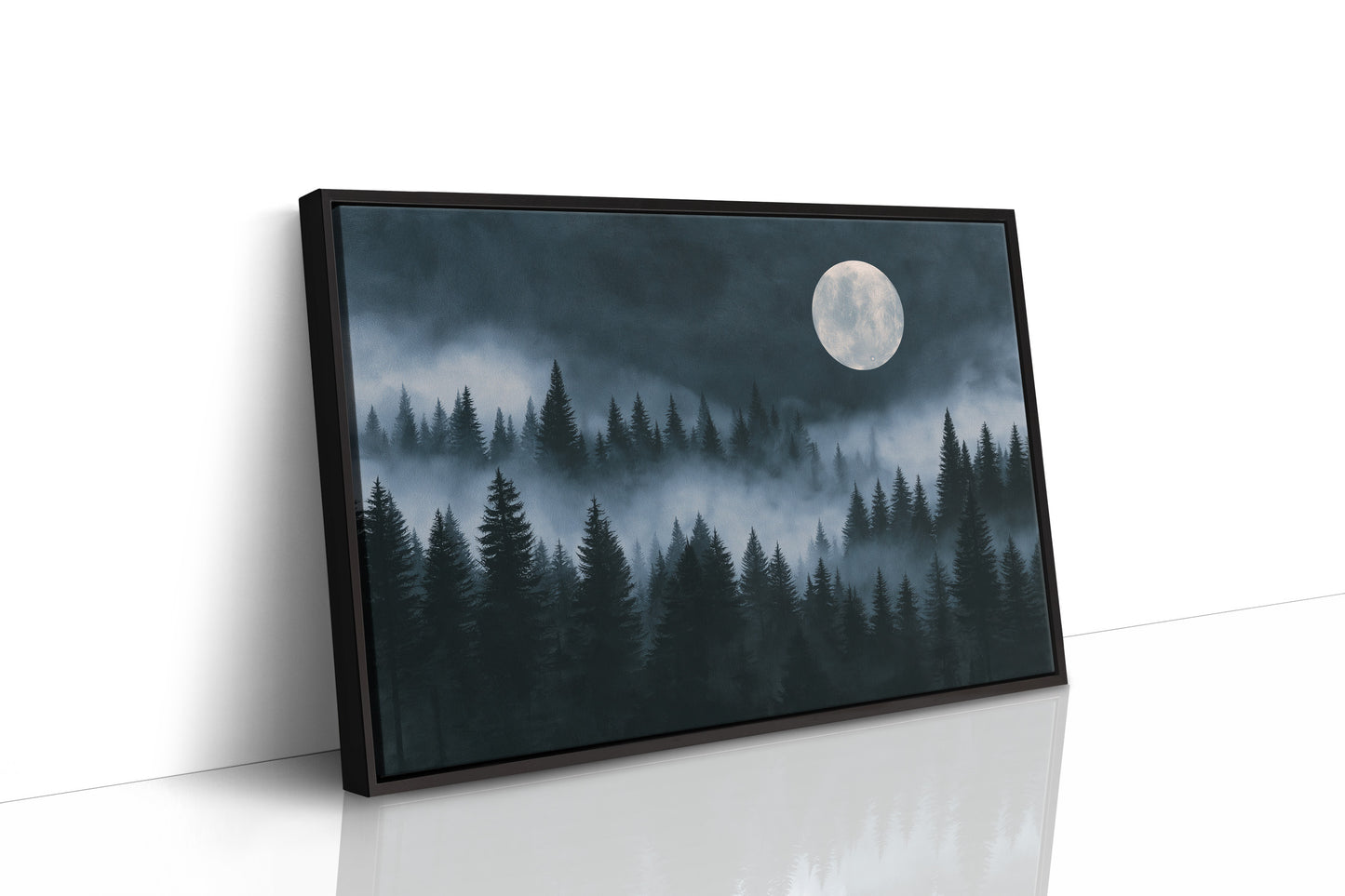 Full Moon Over The Pines