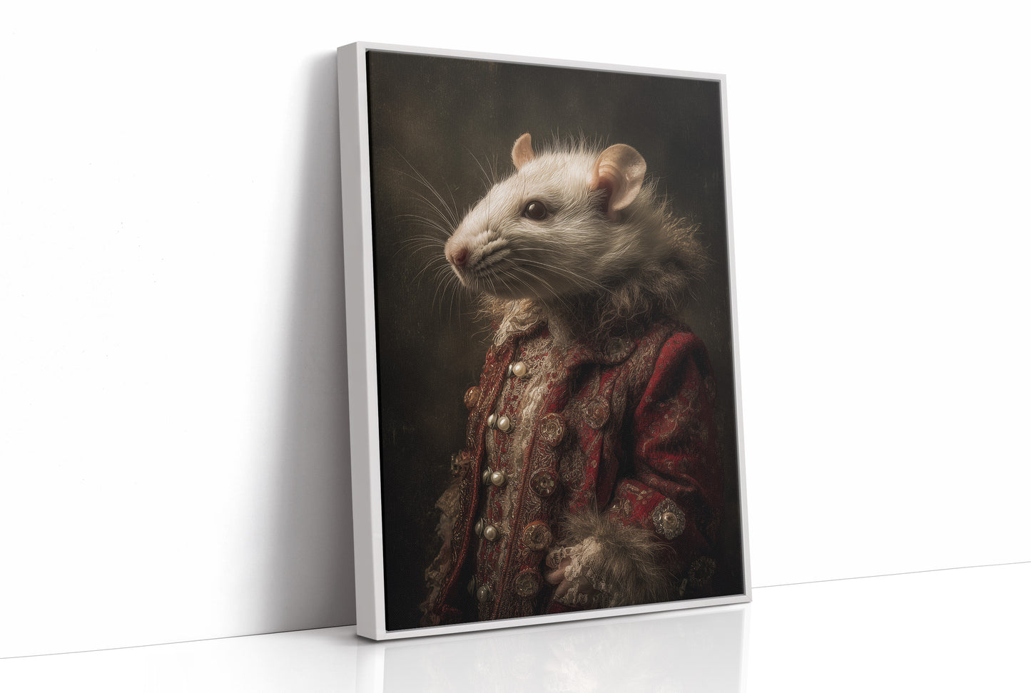Noble Rodent In Crimson Attire