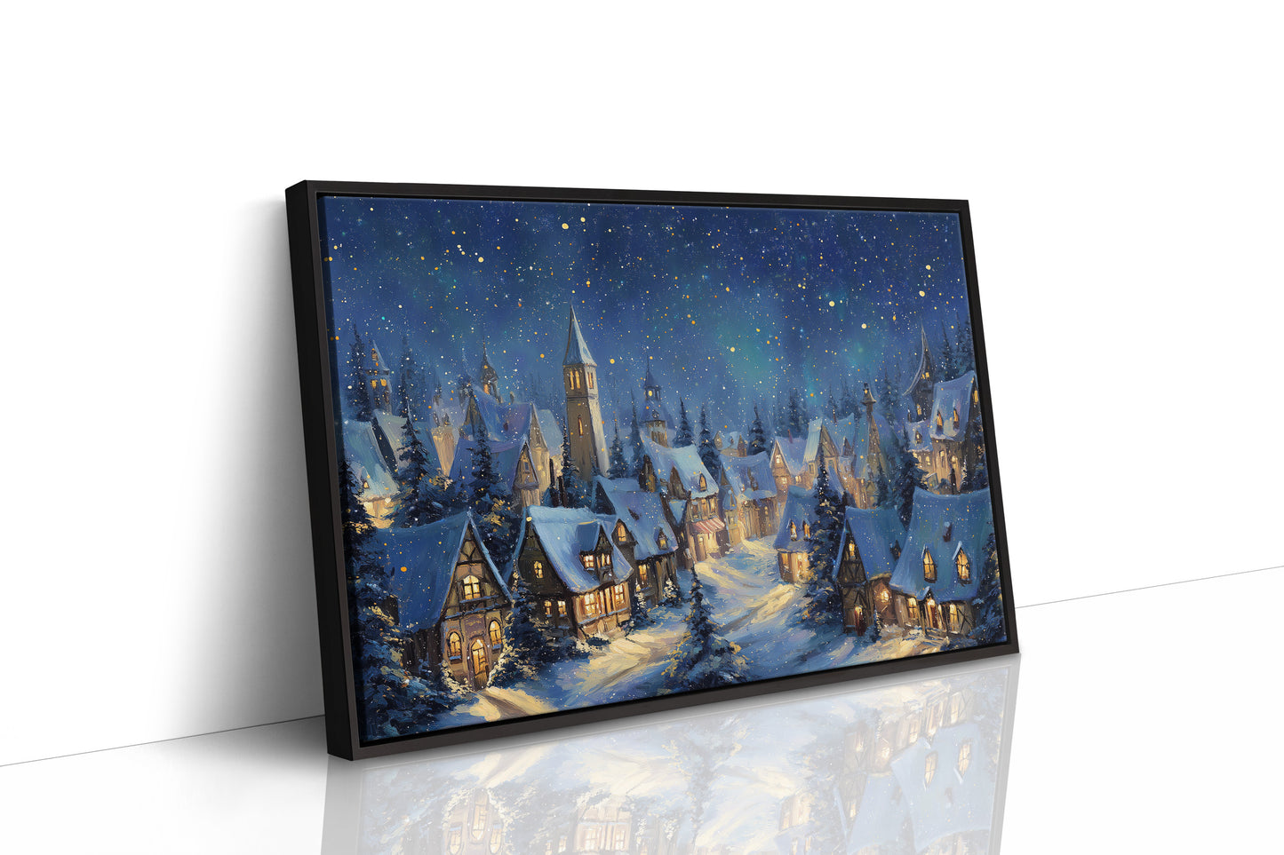 Starlit Village Keeps Winter's Secret