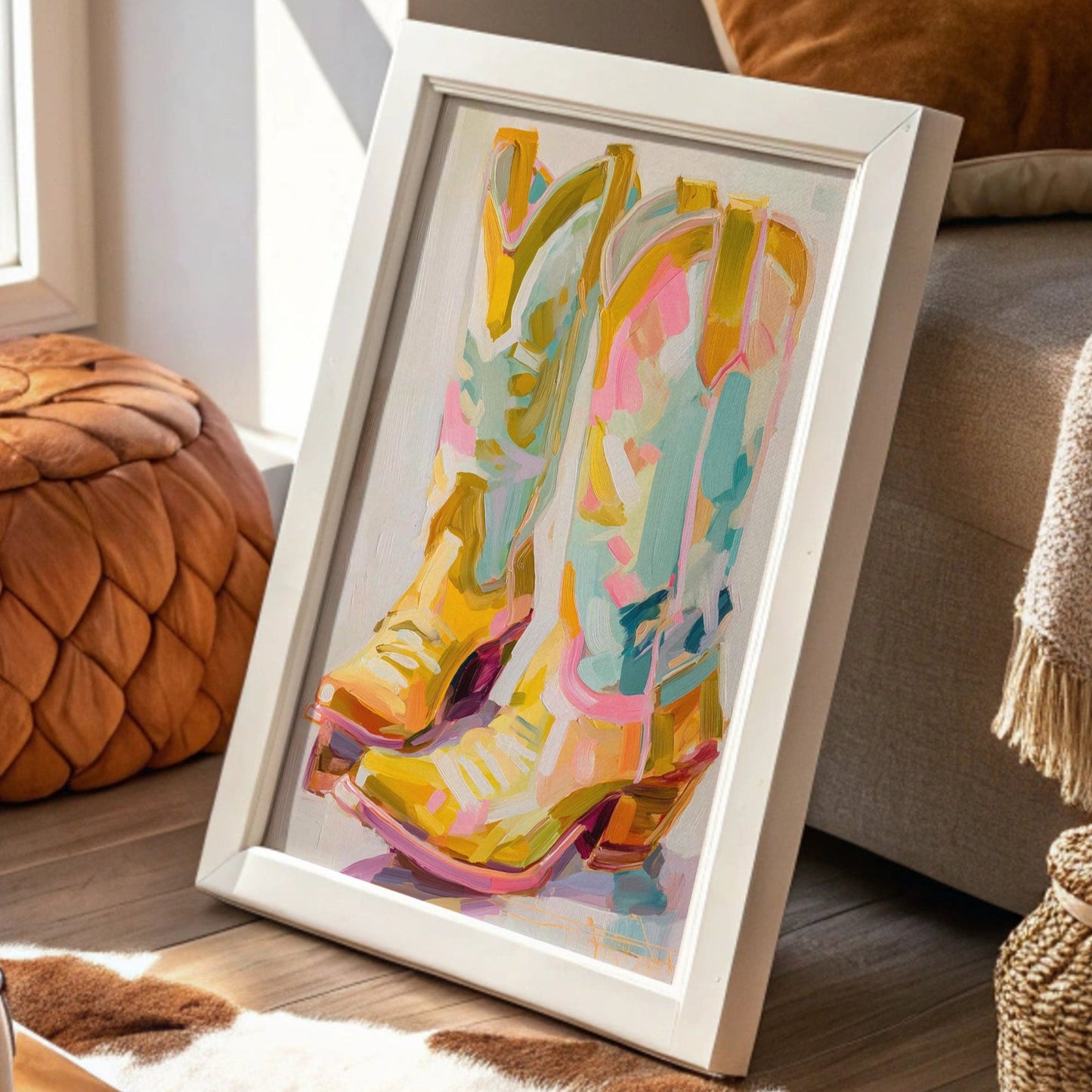 Dancing Boots Catch Sunset Colors