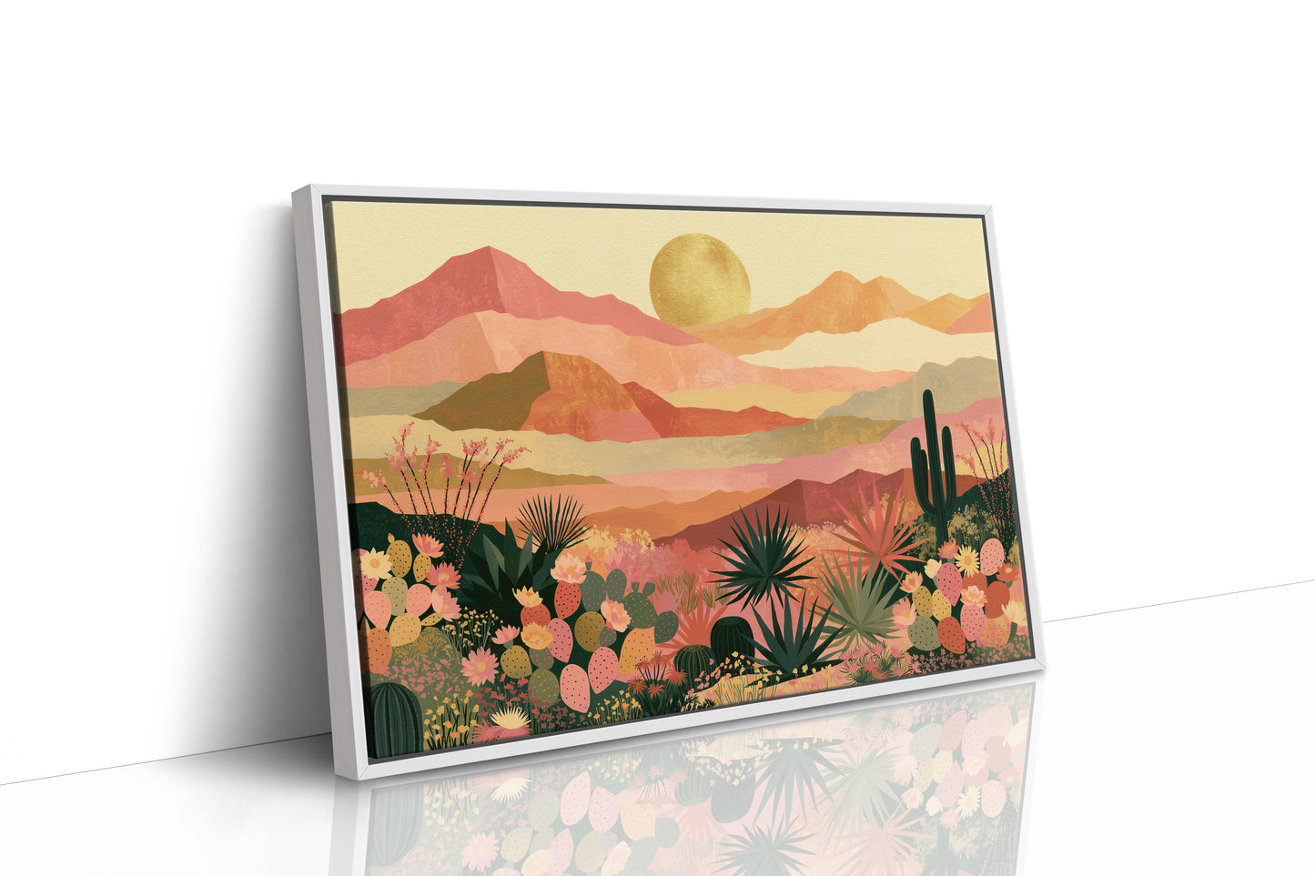 Desert Bloom at Golden Hour