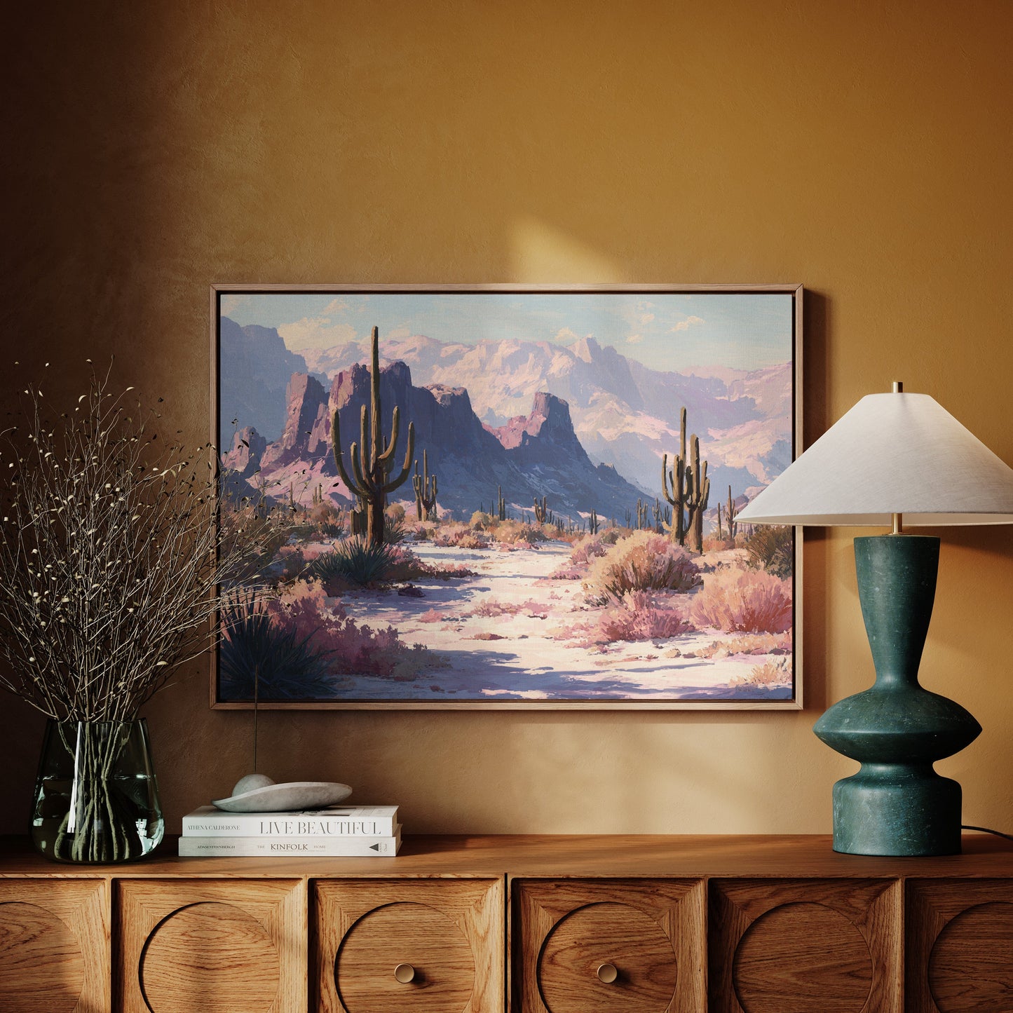 Pink Dawn Greets Saguaro Sentinels