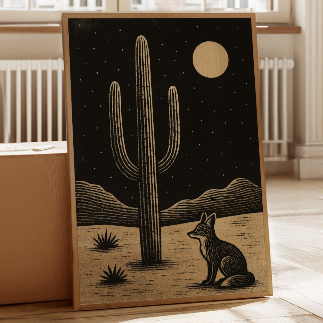Fox and the Saguaro