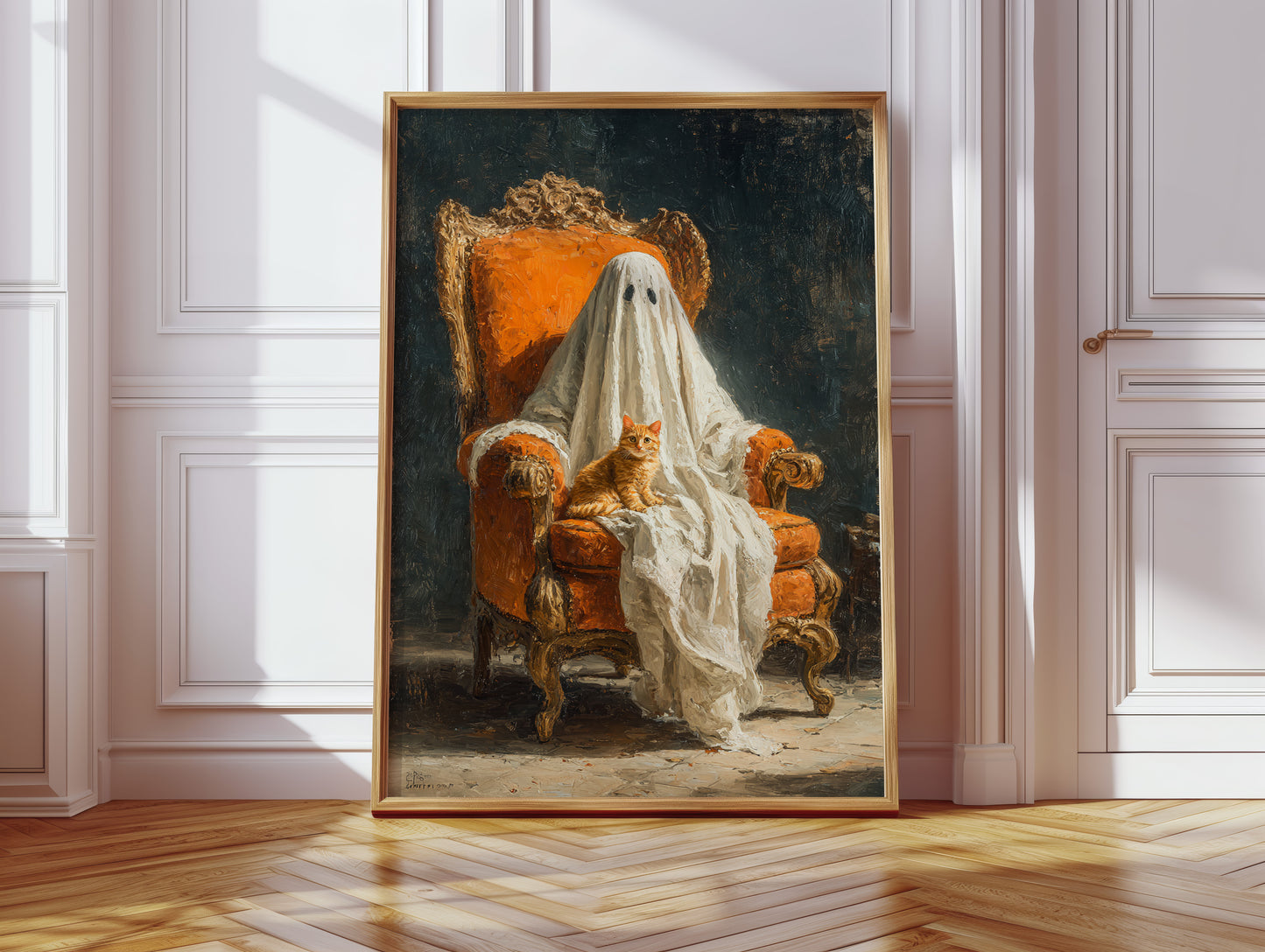 The Guardian in White Drapes