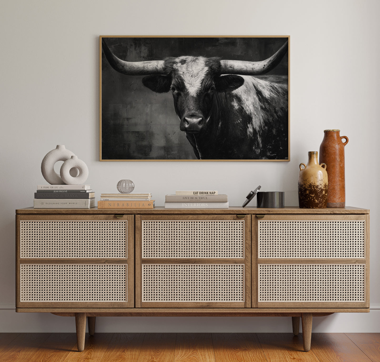 Longhorn Tales At Twilight Hour