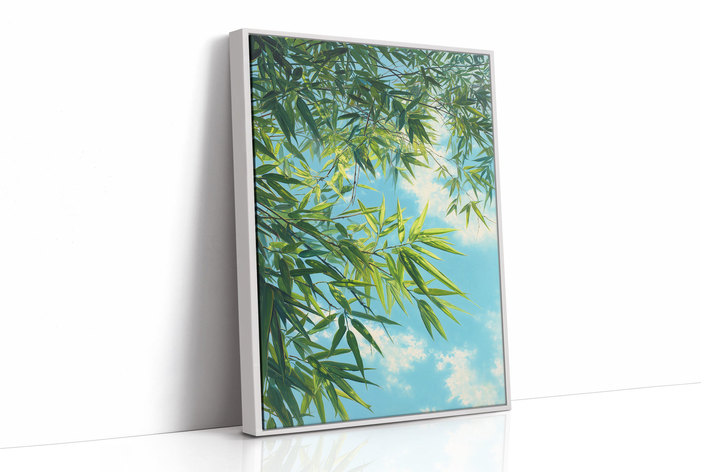 Bamboo Leaves Chase Summer Clouds