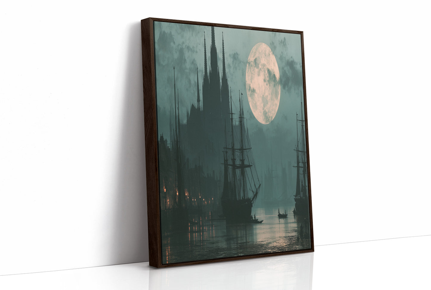 Moon Over the Old Harbor