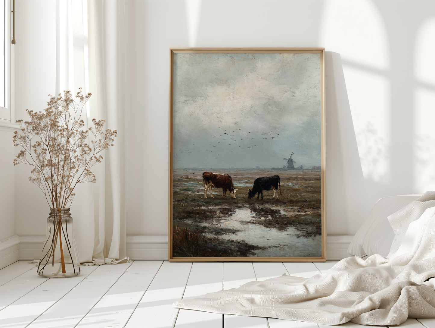 Beneath Clouds, Cows Repose