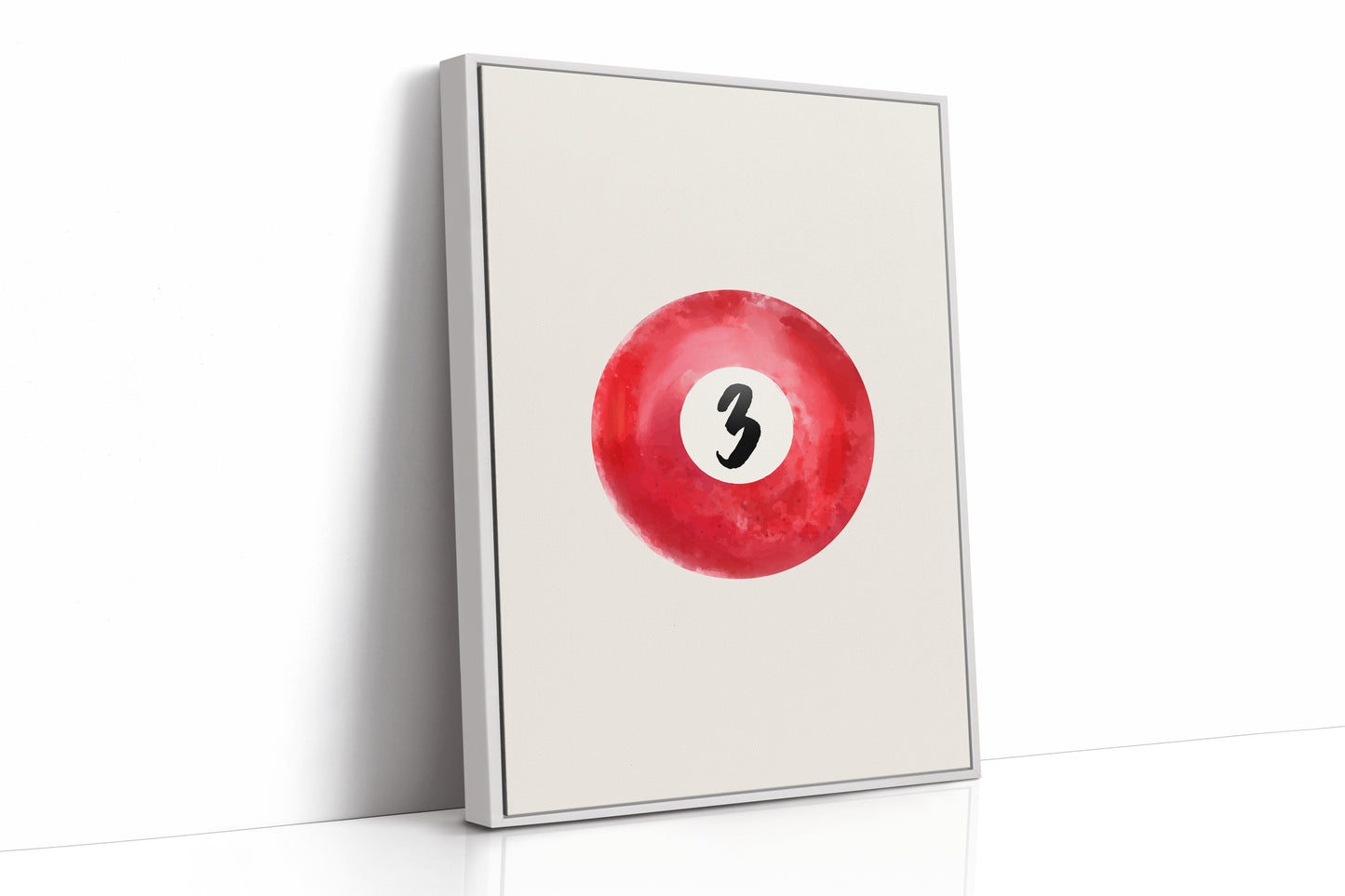 Lucky Number Three Glows Ruby