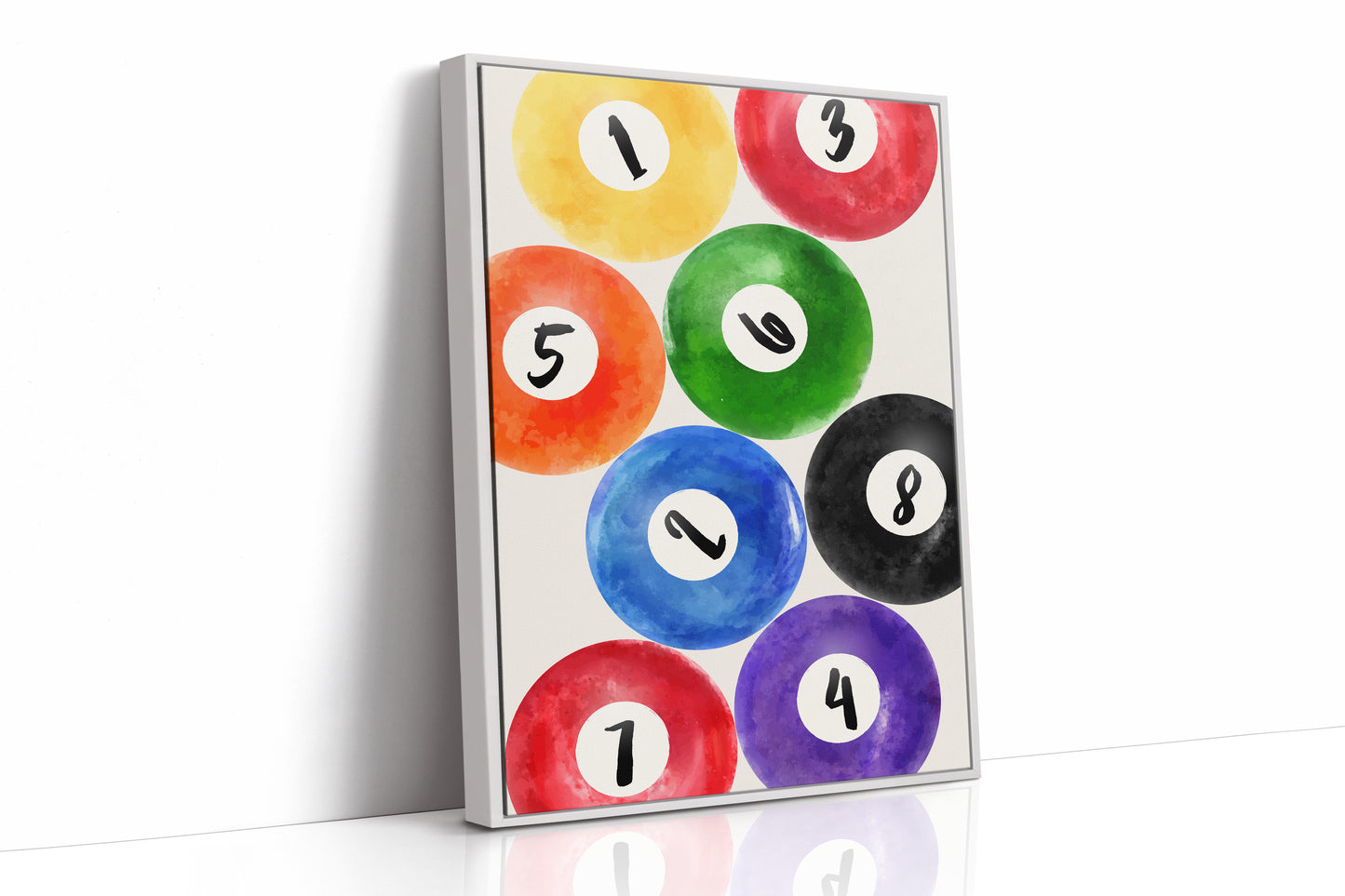 Lucky Numbers Dance In Watercolor