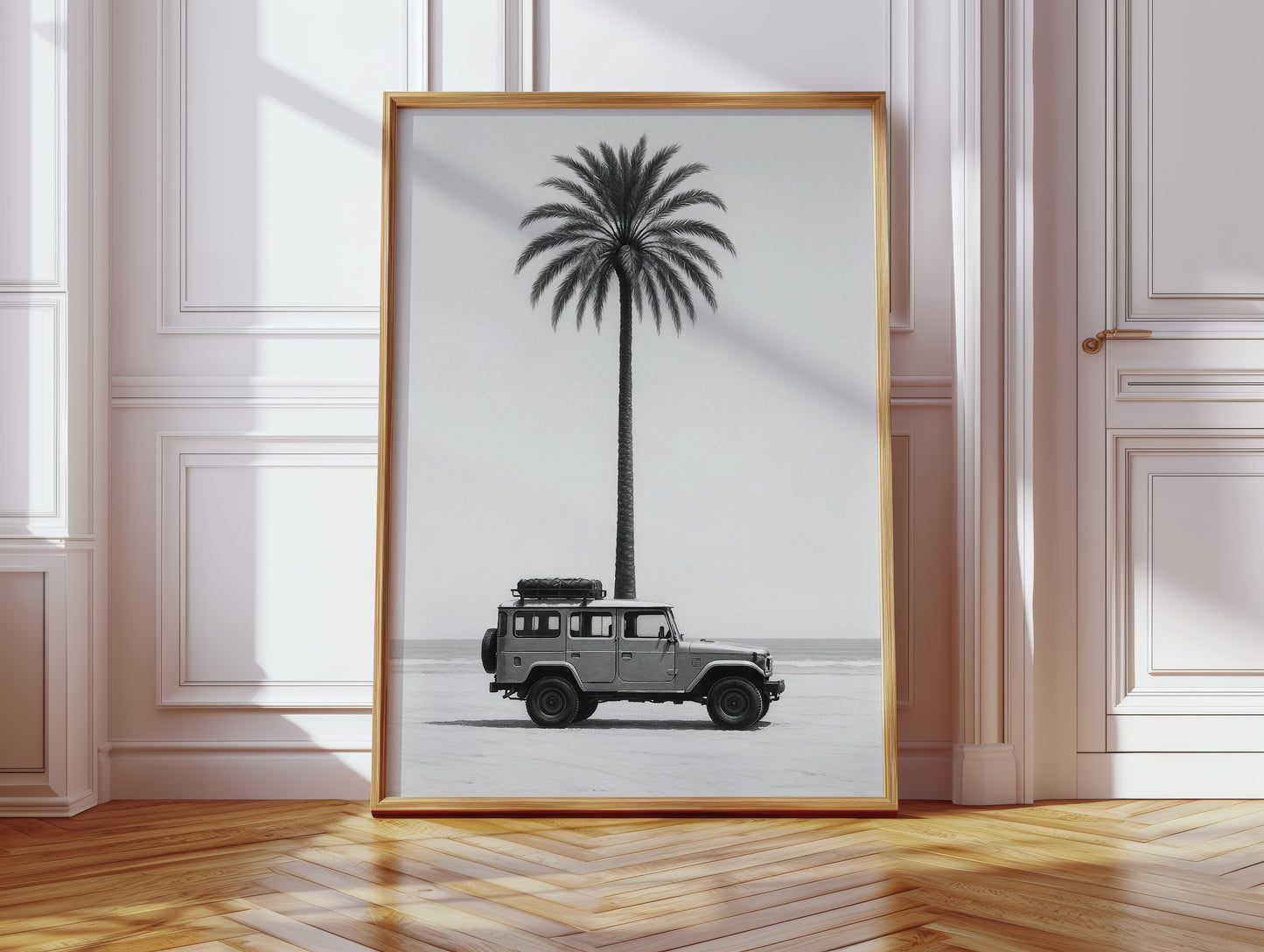 Palm Tree and Beach Cruiser Still Life