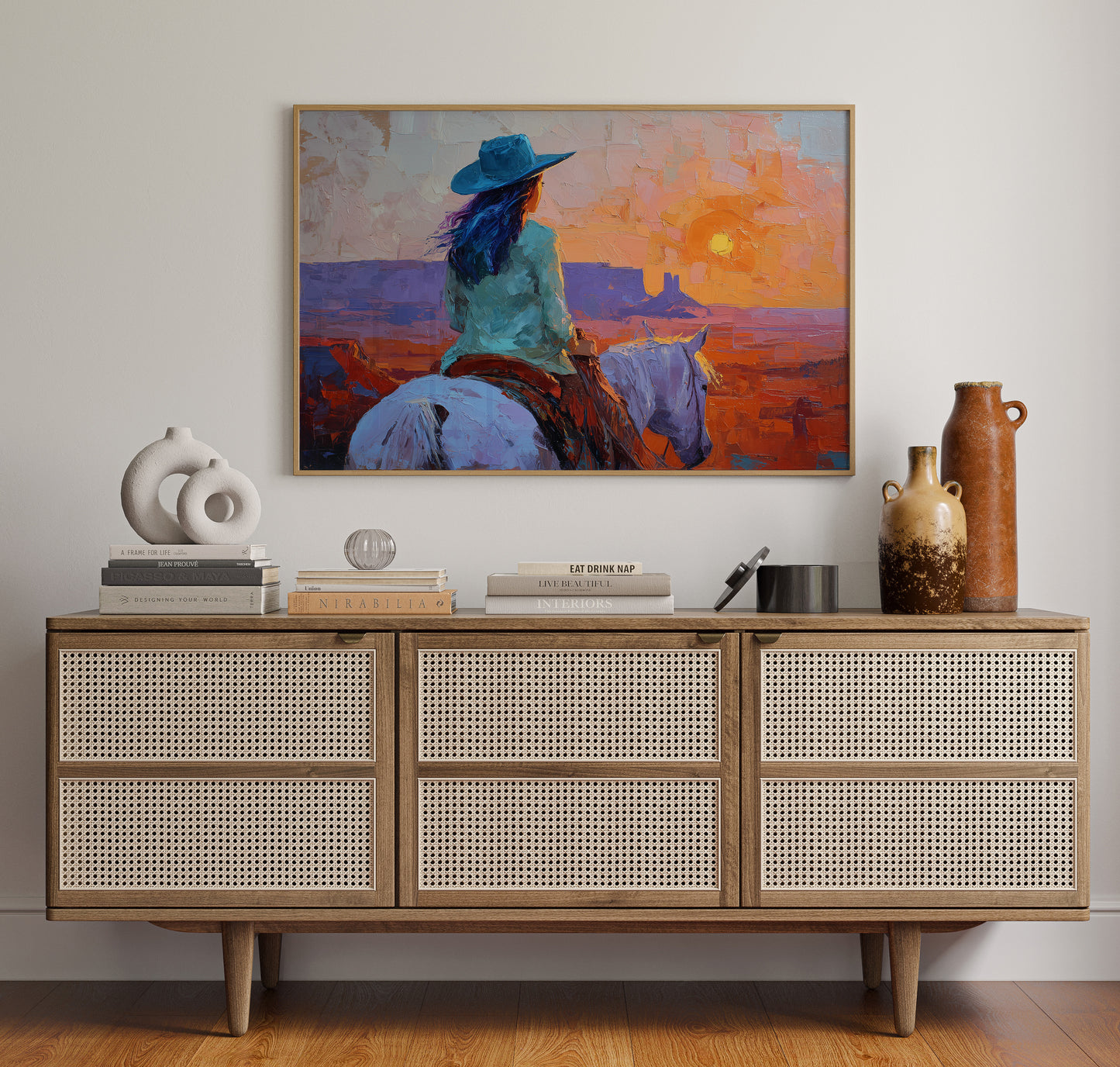 Wild Horses Chase Desert Sunsets